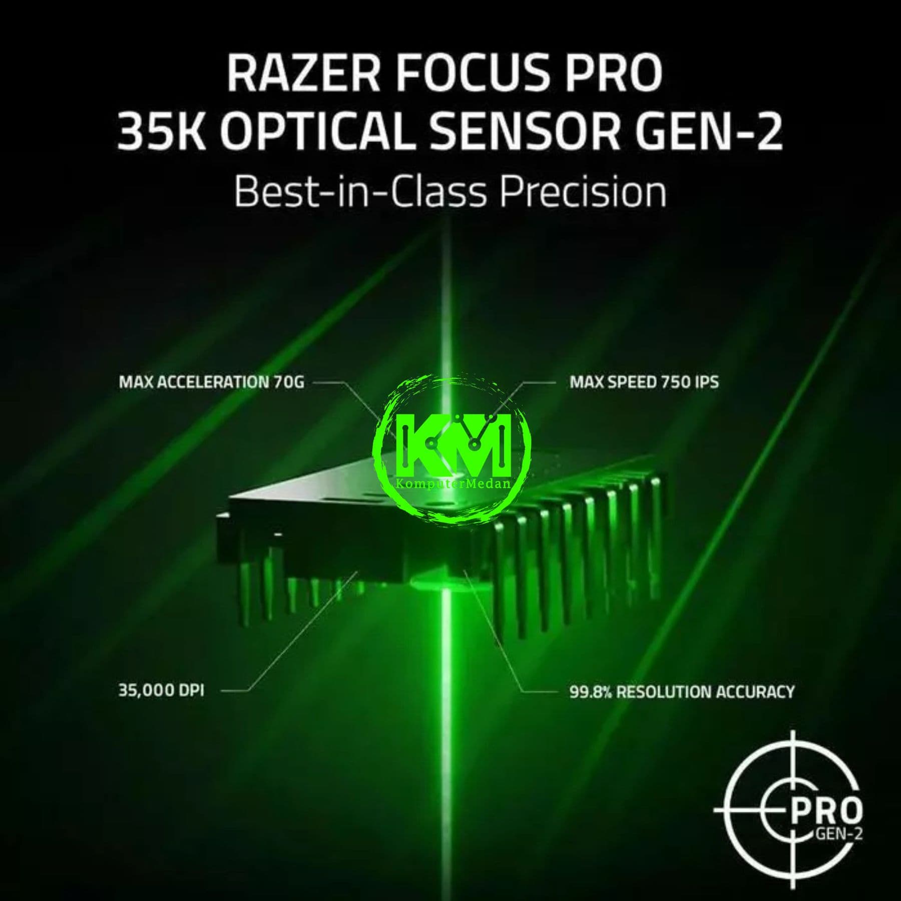 RAZER MOUSE BASILISK V3 PRO 35K ERGONOMIC WIRELESS - BLACK/WHITE/GREEN - Image 6