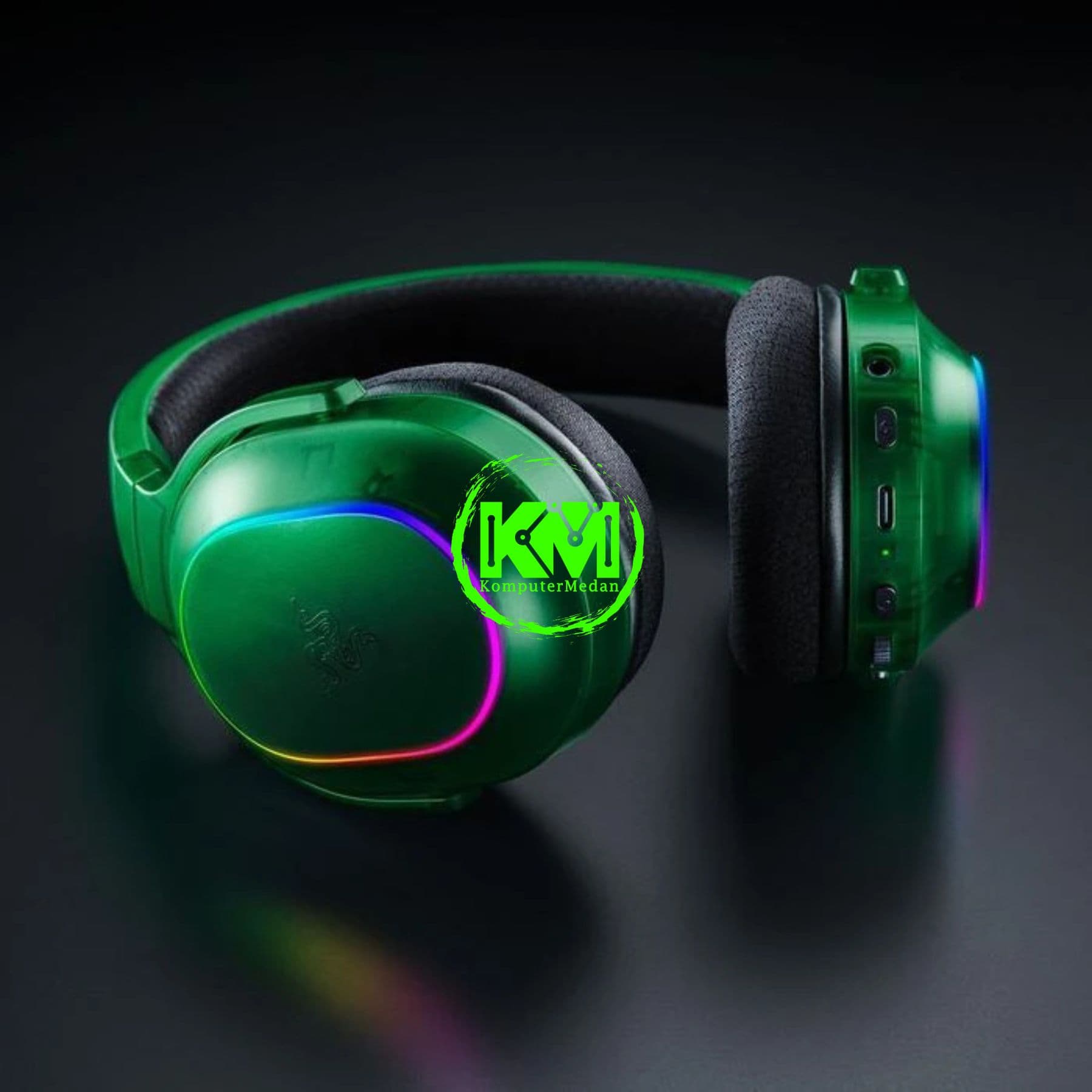 RAZER HEADSET BARRACUDA X CHROMA WIRELESS - BLACK/WHITE/GREEN - Image 7