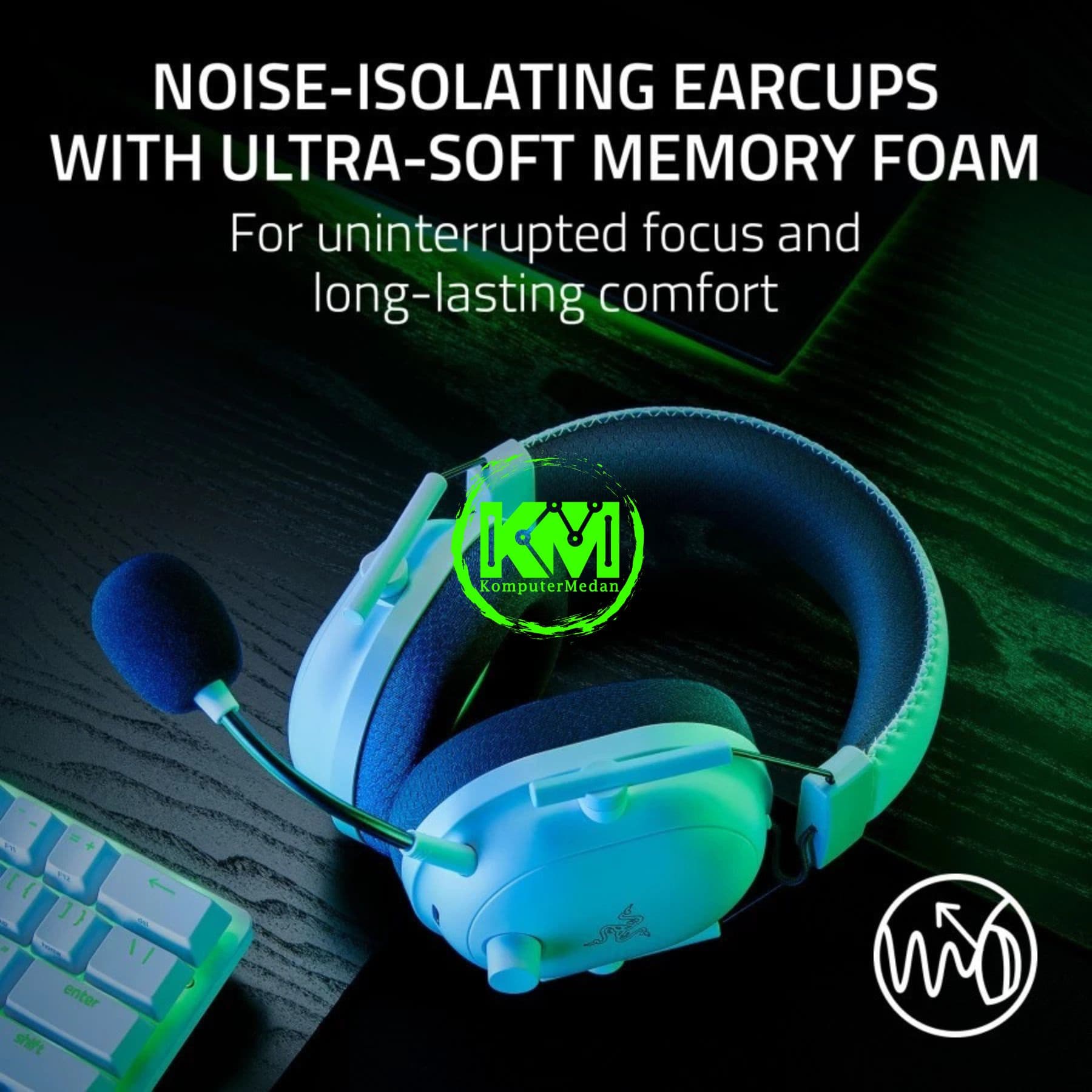 RAZER HEADSET BLACKSHARK V2 PRO - WIRELESS 2023 - BLACK/WHITE - Image 4