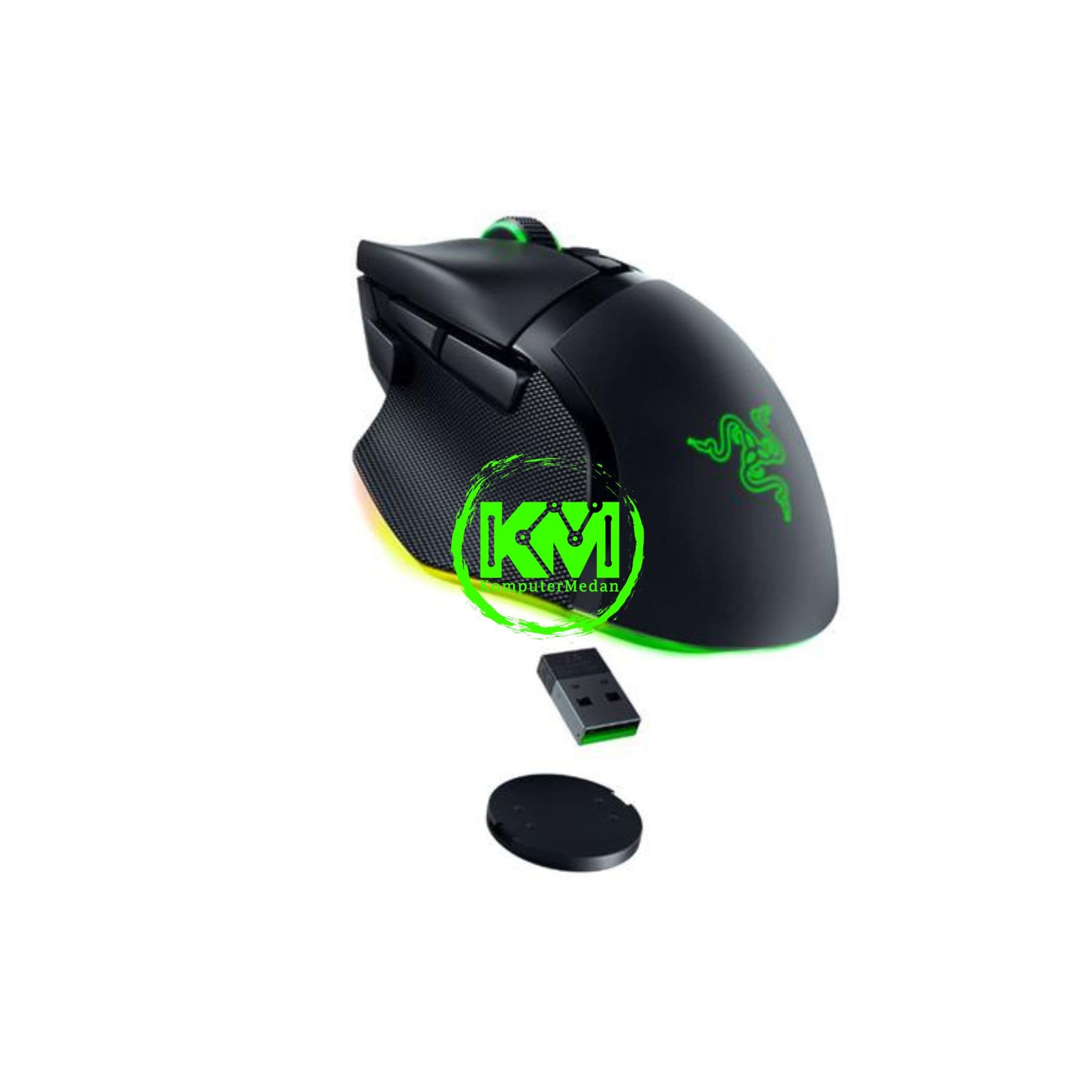 RAZER MOUSE BASILISK V3 PRO ERGONOMIC WIRELESS - BLACK/WHITE - Image 5