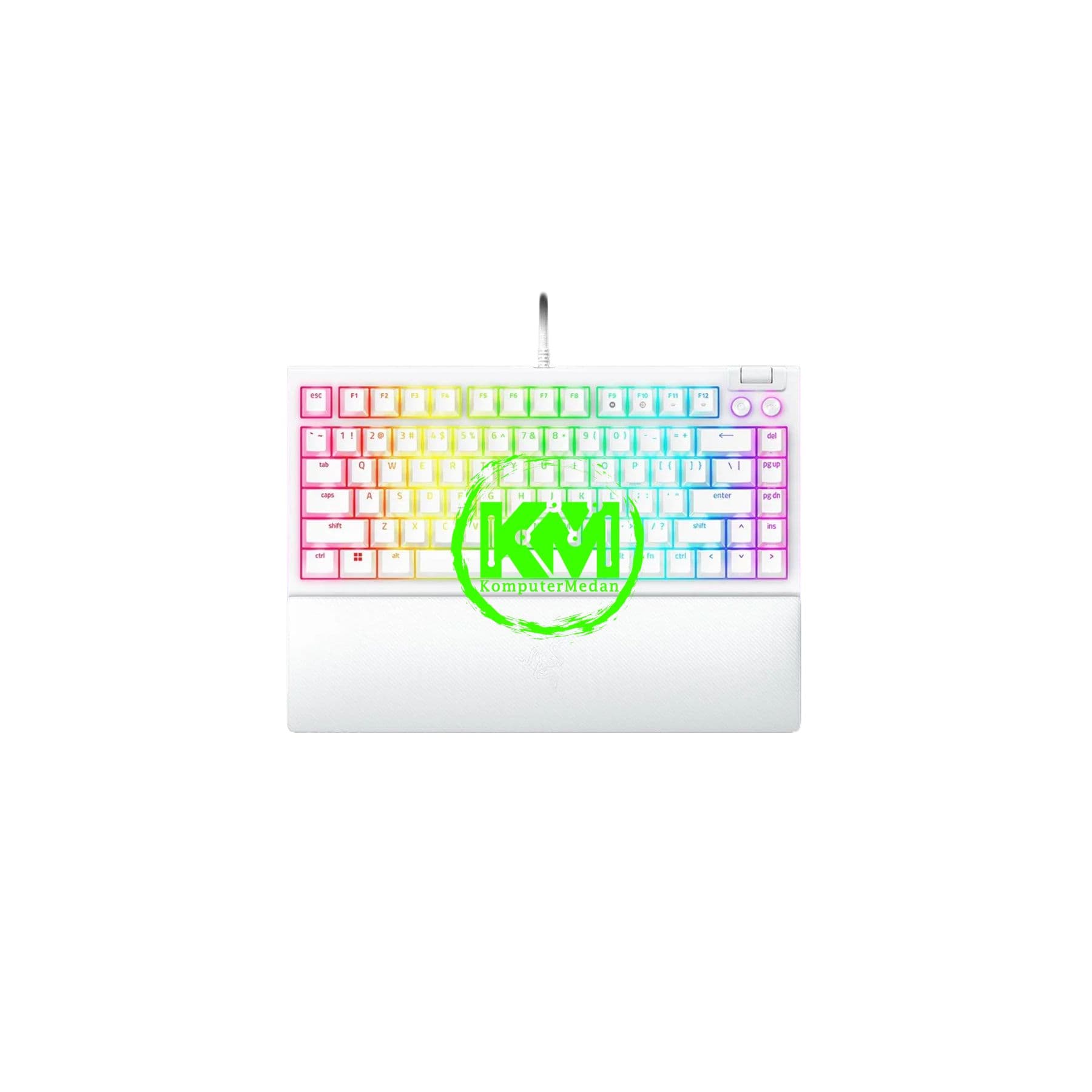 RAZER KEYBOARD BLACKWIDOW V4 75% - BLACK/WHITE - Image 3