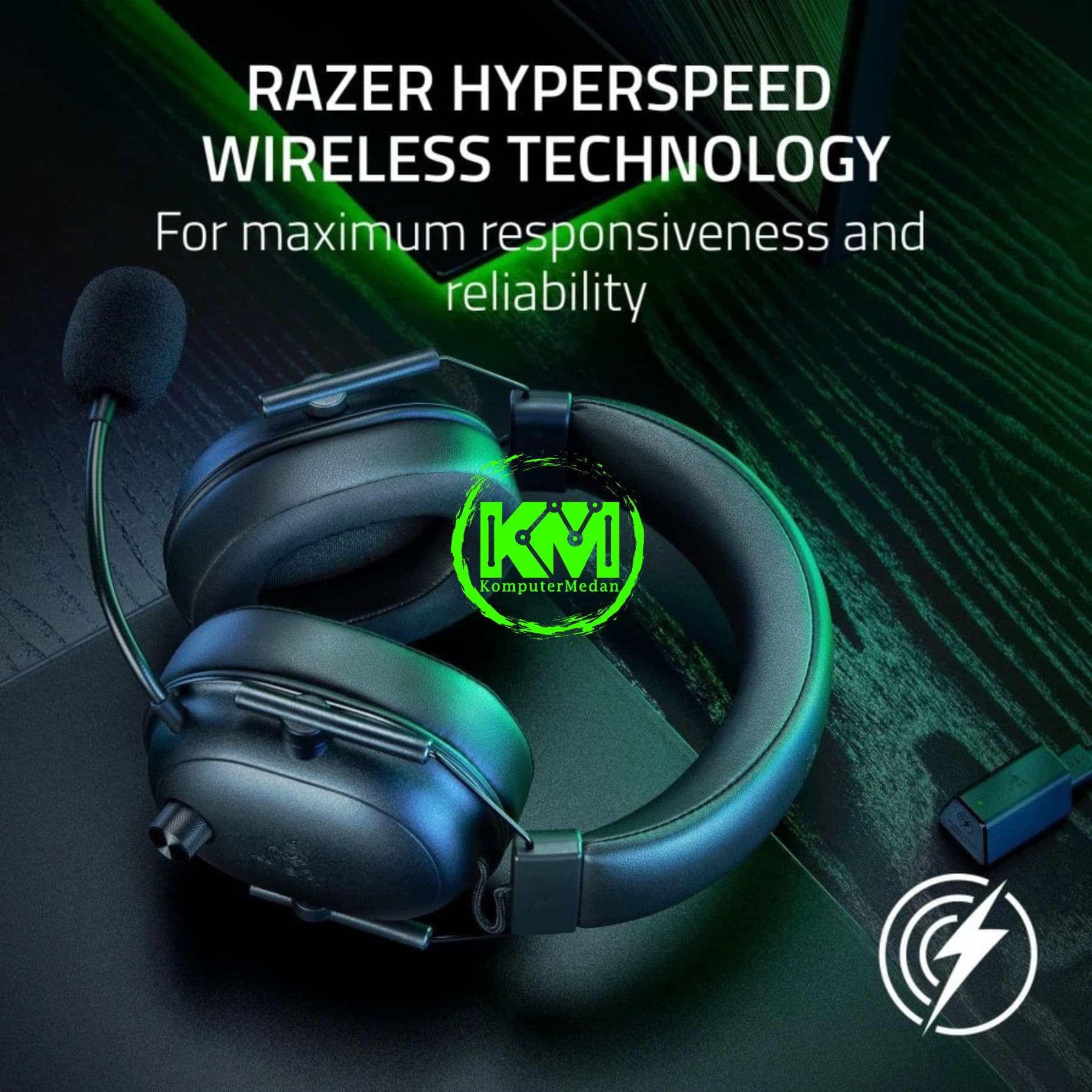 RAZER HEADSET BLACKSHARK V2 HYPERSPEED - BLACK/WHITE - Image 3