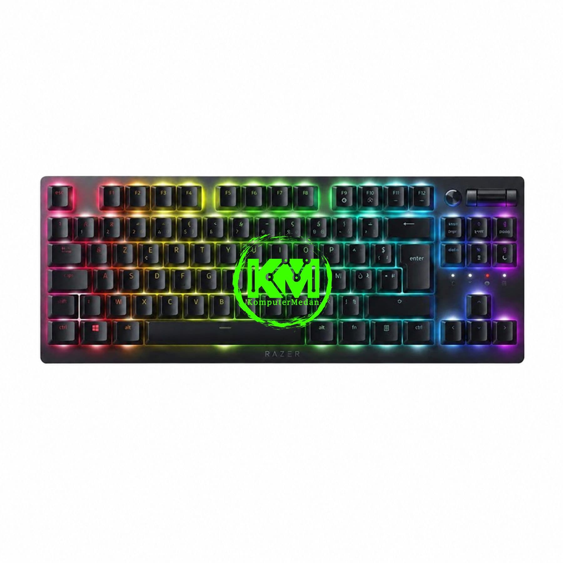 RAZER KEYBOARD DEATHSTALKER V2 PRO TKL - WIRELESS LOW PROFILE (LINEAR RED SWITCH) - BLACK