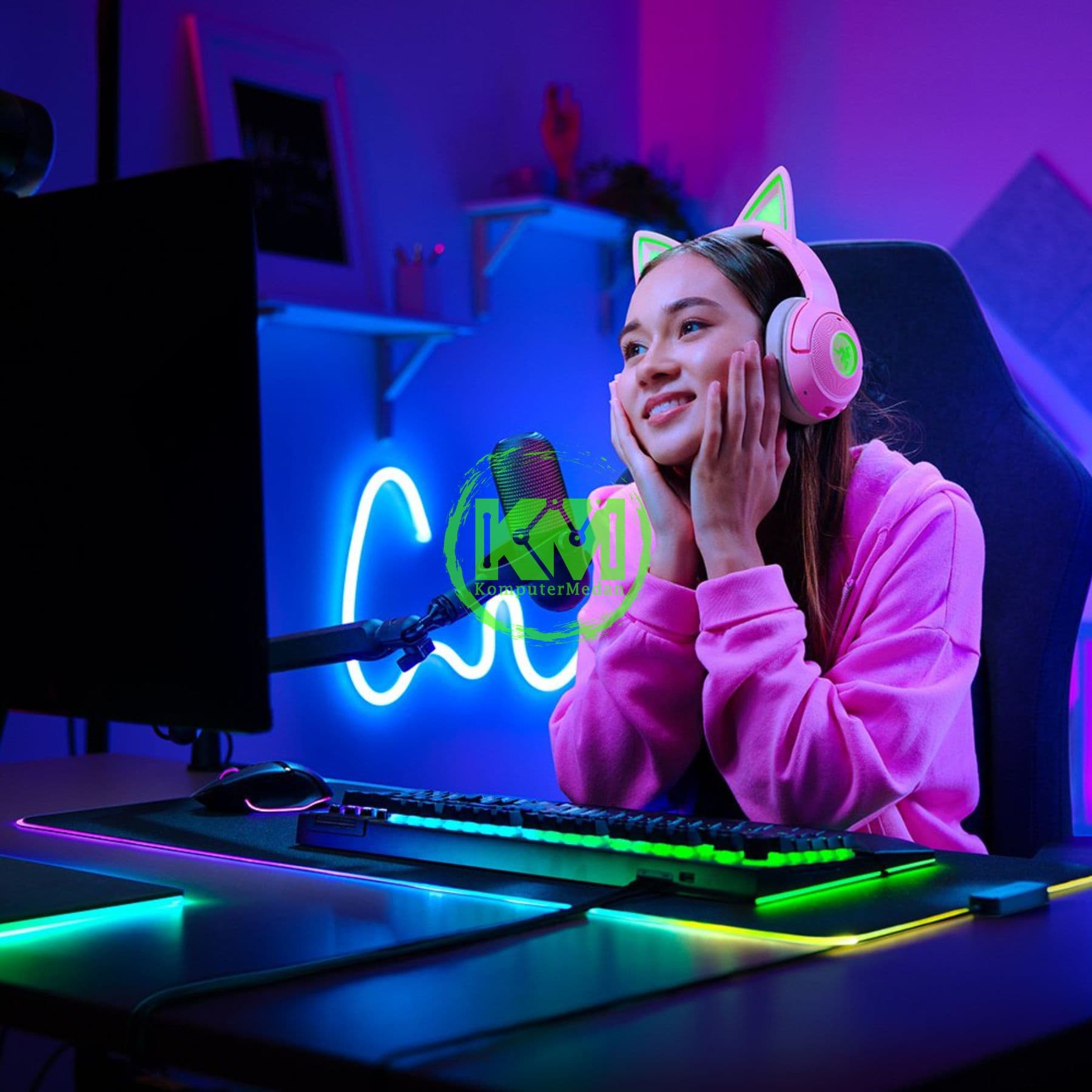 RAZER MICROPHONE SEIREN V3 CHROMA (BLACK) - Image 5