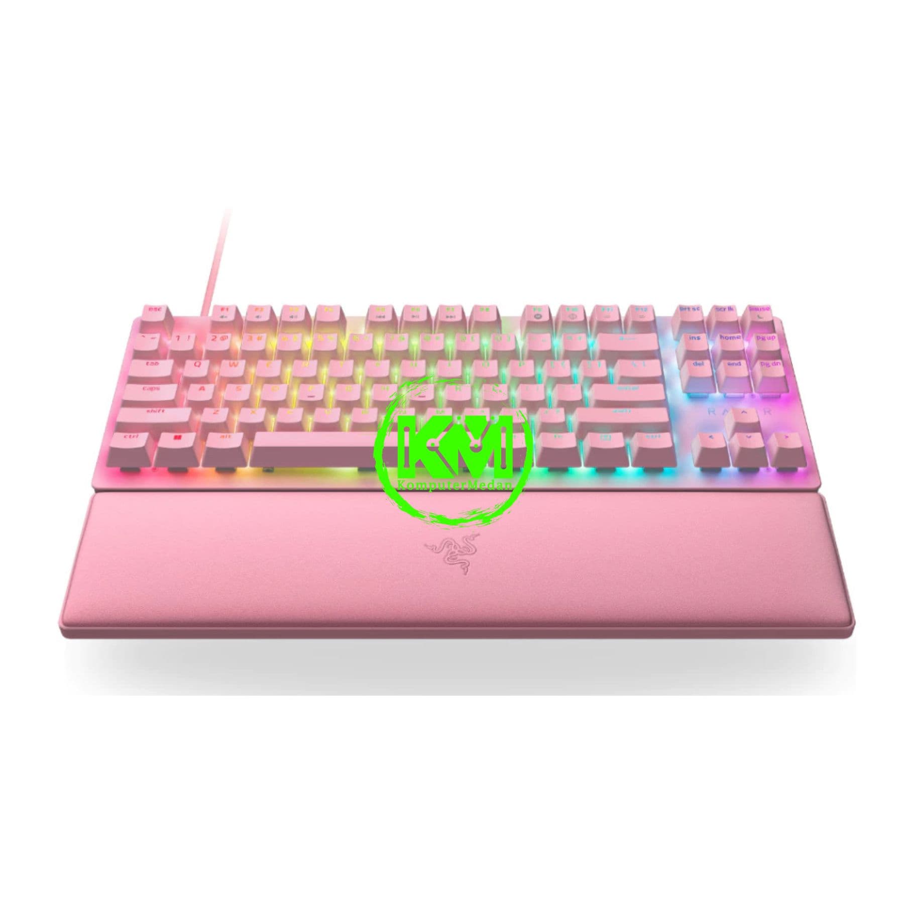 RAZER KEYBOARD HUNTSMAN V2 TKL - QUARTZ - Image 2