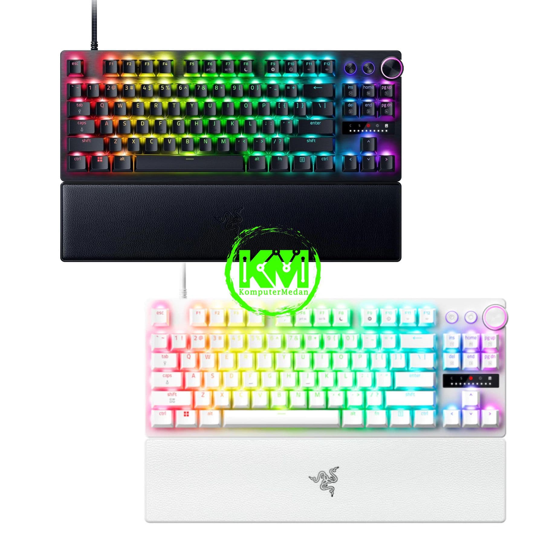 RAZER KEYBOARD HUNTSMAN V3 PRO TKL 8KHZ - BLACK/WHITE