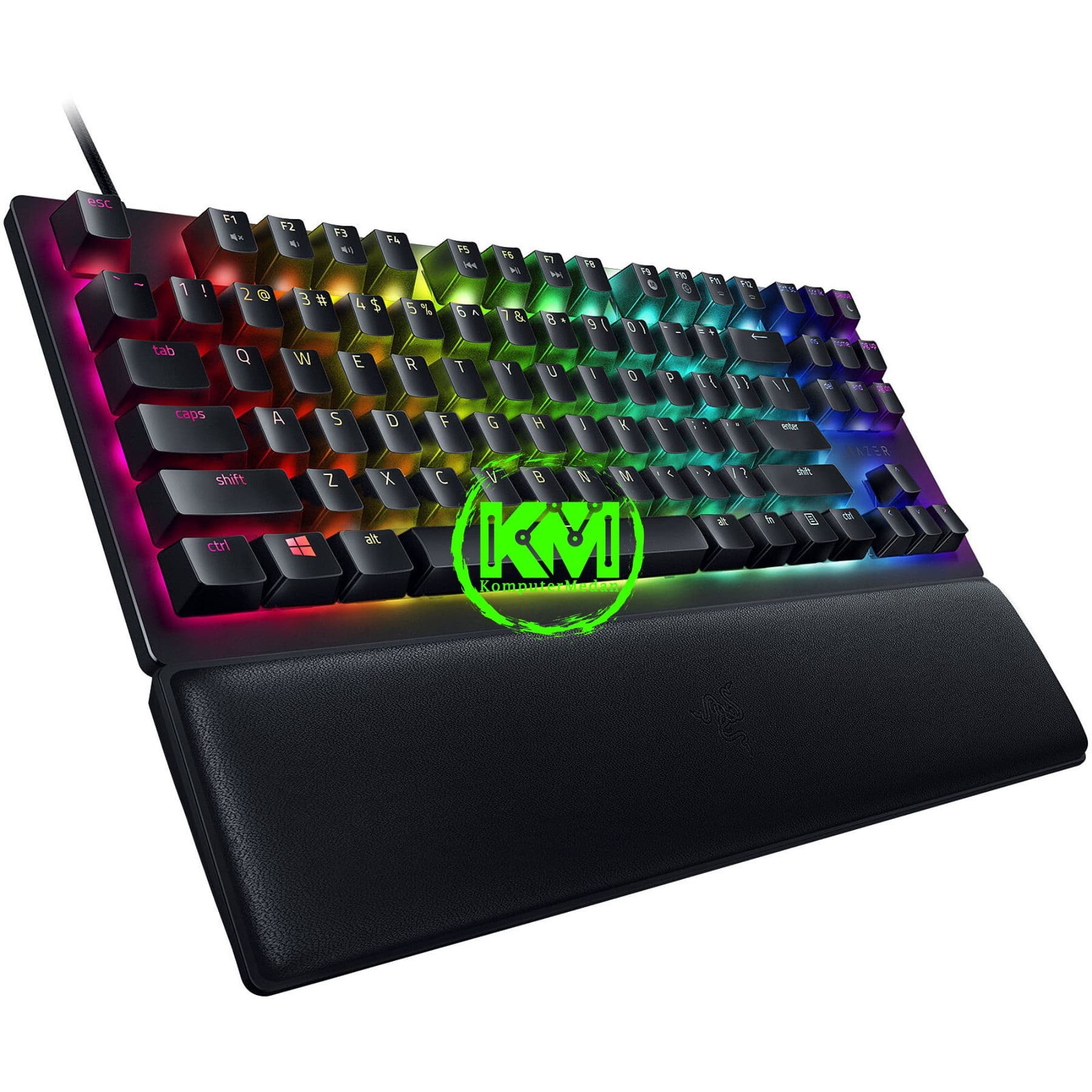 RAZER KEYBOARD HUNTSMAN V2 TKL - OPTICAL GAMING KEYBOARD (CLICKY PURPLE SWITCH) - Image 3