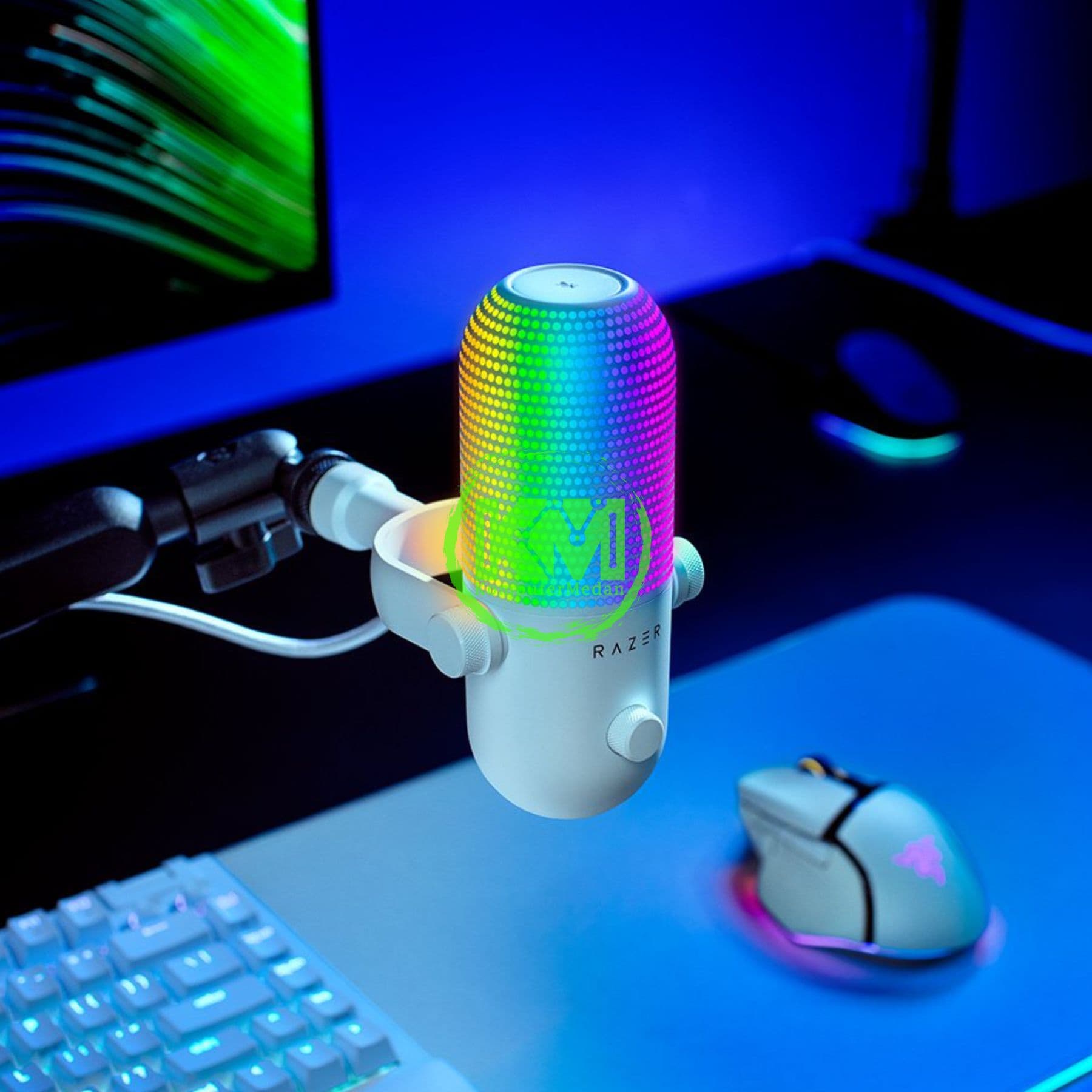 RAZER MICROPHONE SEIREN V3 CHROMA (WHITE) - Image 5