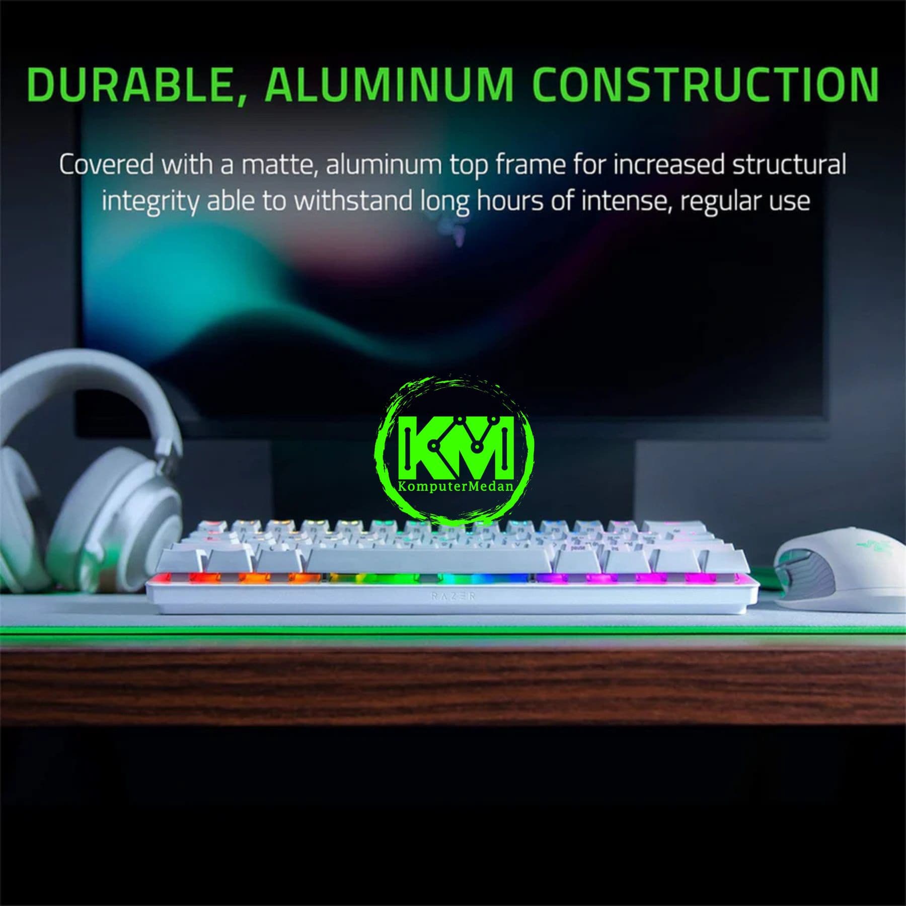 RAZER KEYBOARD HUNTSMAN MINI MERCURY - RED (RZ03-03390400-R3M1) - Image 4