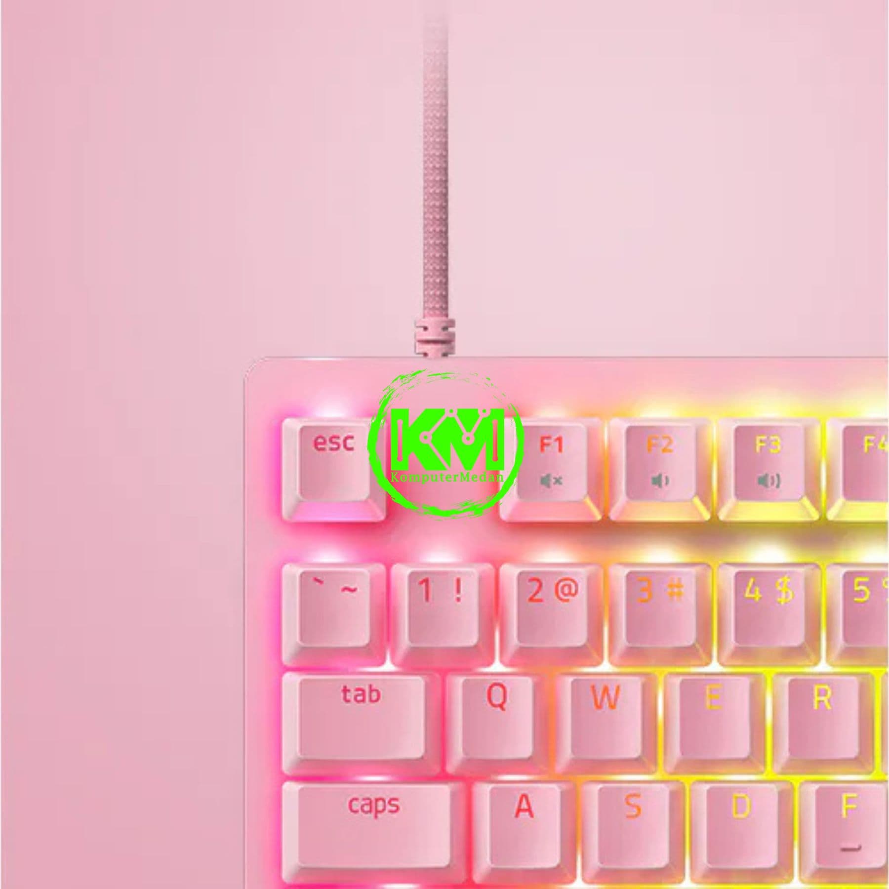 RAZER KEYBOARD HUNTSMAN V2 TKL - QUARTZ - Image 4