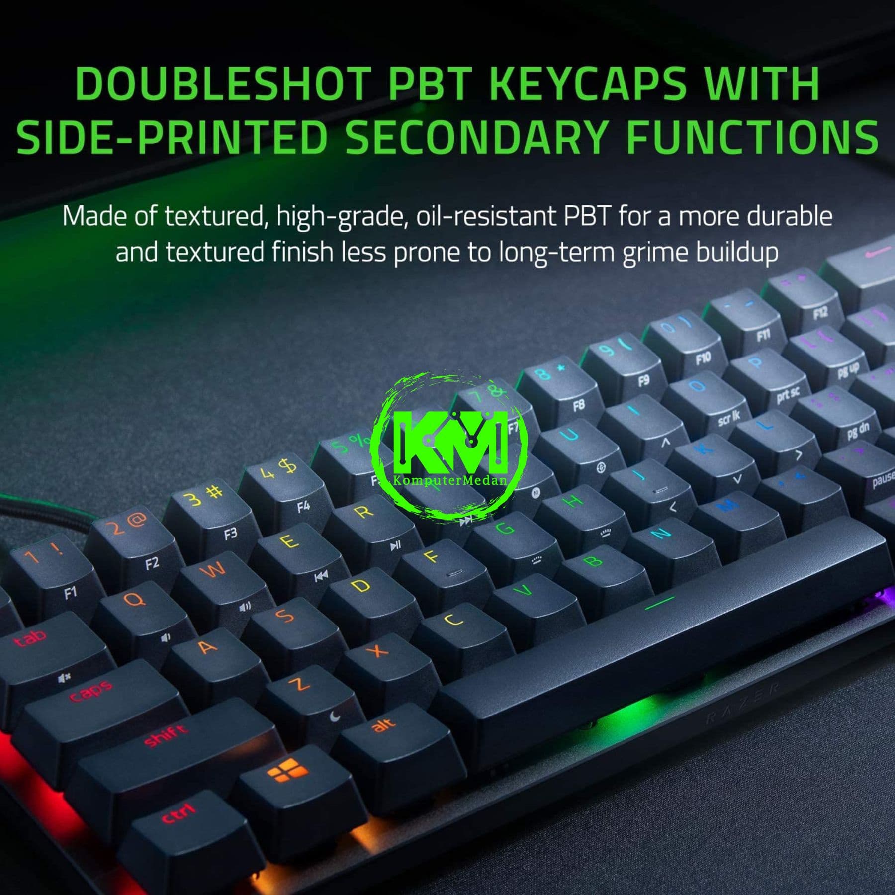 RAZER KEYBOARD HUNTSMAN MINI - PURPLE (RZ03-03390100-R3M1) - Image 3