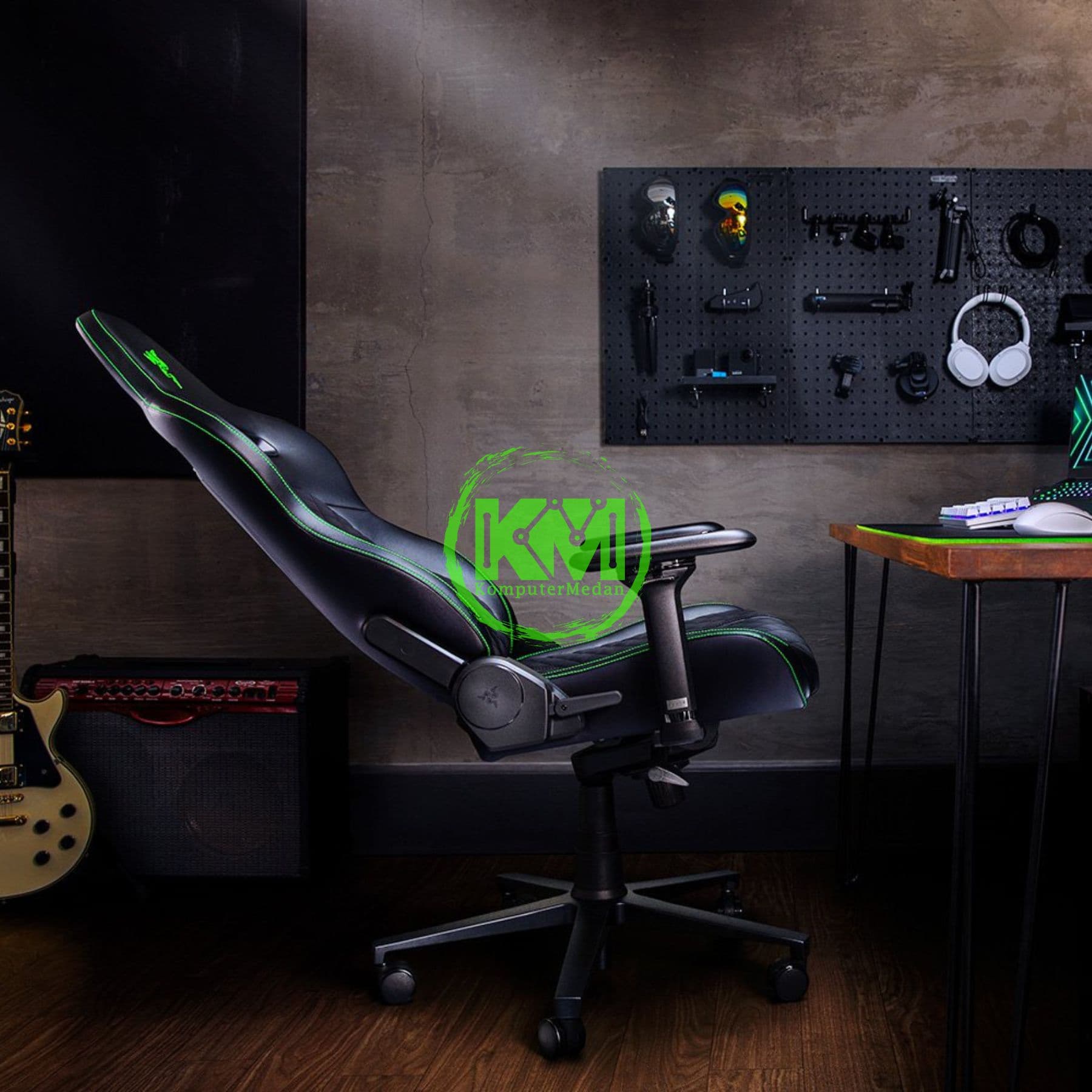 RAZER GAMING CHAIR ENKI (BLACK / GREEN) - Image 5