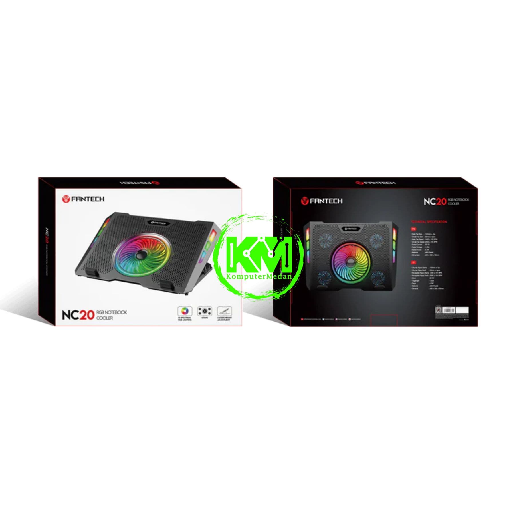 FANTECH NOTEBOOK COOLER NC 20 RGB - Image 6