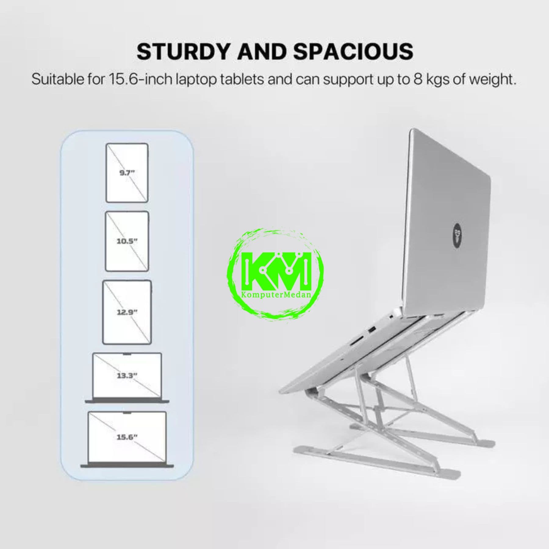 FANTECH NS11 NOTEBOOK STAND - SILVER - Image 6