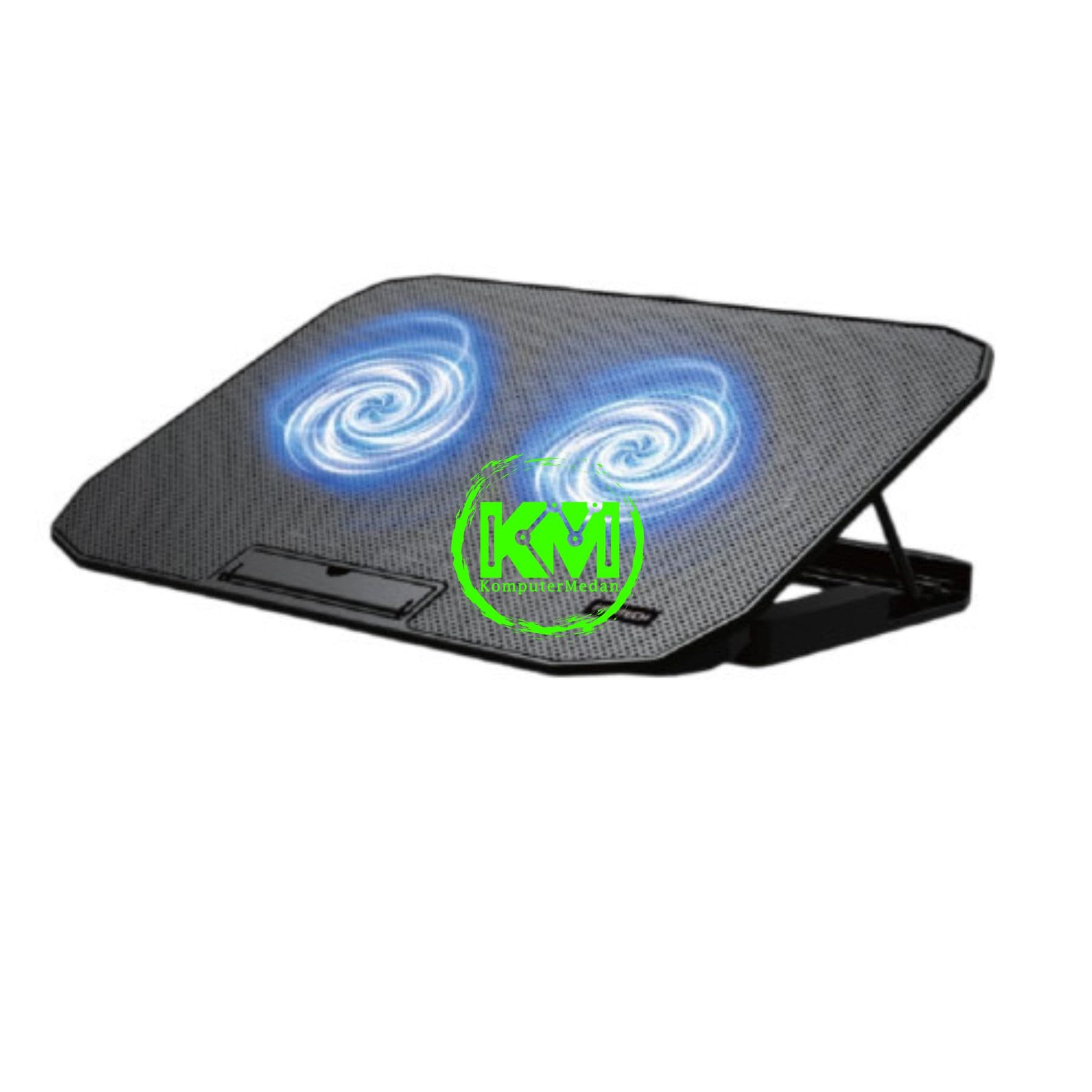 FANTECH NC13 NOTEBOOK COOLER - BLACK (2 FAN BLUE)