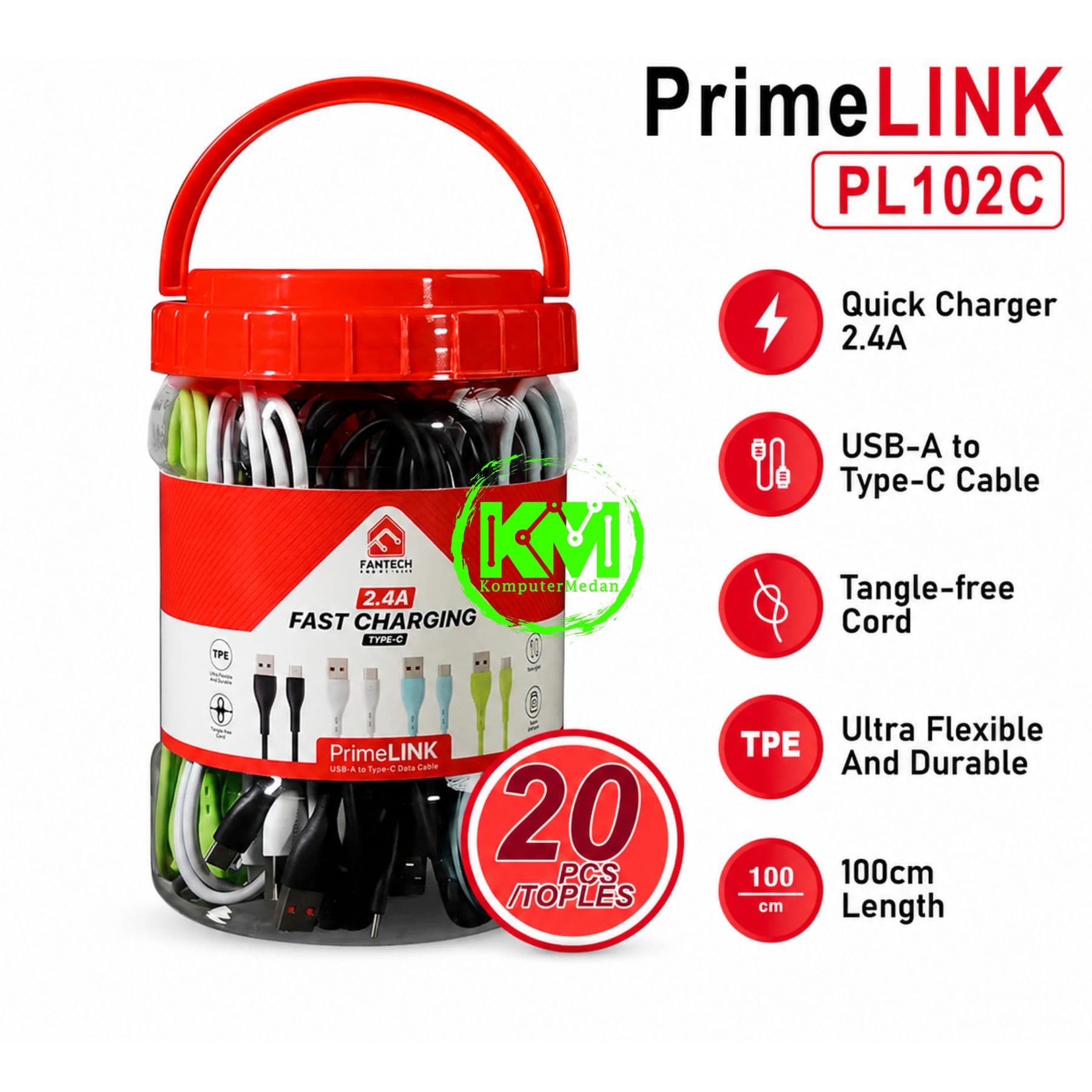 FANTECH PRIMELINK PL102C CABLE (1 TOPLES : 20 PCS) - Image 1