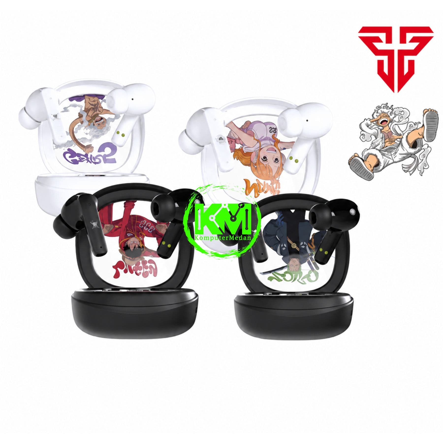 FANTECH ONEPIECE EGGHEAD ANC GROOVE FT20 TRUE WIRELESS - (CHARACTER : GEAR5, NAMY, ZORO & LUFFY) - Image 1