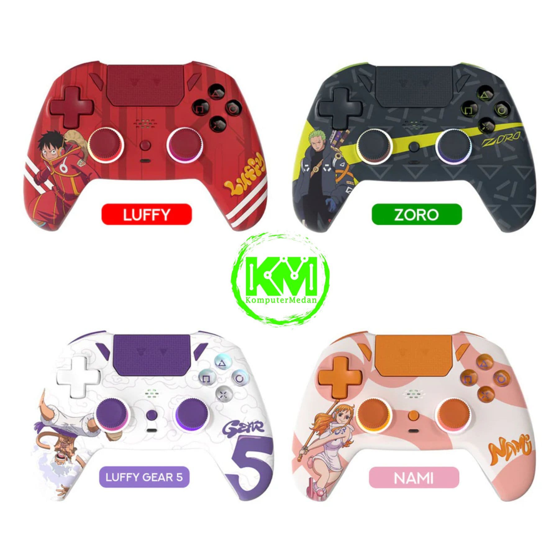 FANTECH ONEPIECE EGGHEAD NOVA PRO WGP14V2 GAMEPAD - (CHARACTER : LUFFY, ZORO, NAMY & GEAR 5)