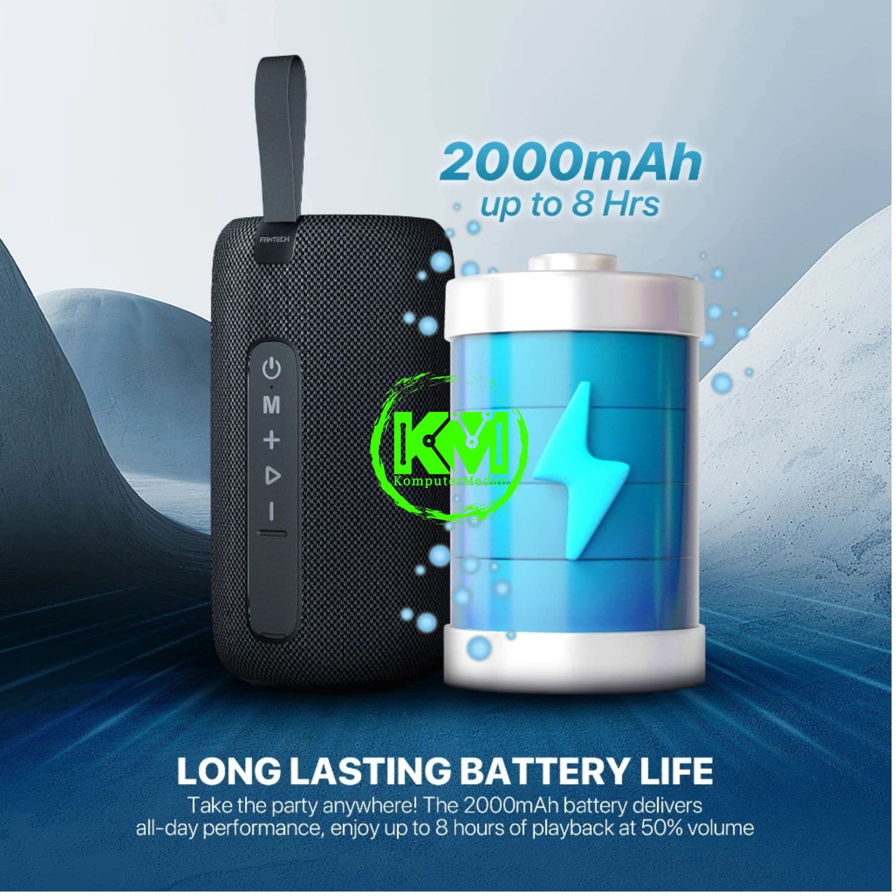 FANTECH BS159 PORTABLE SPEAKER (NERABOX) 10W RMS (4 WAY CONNECTIVITY) - Image 7