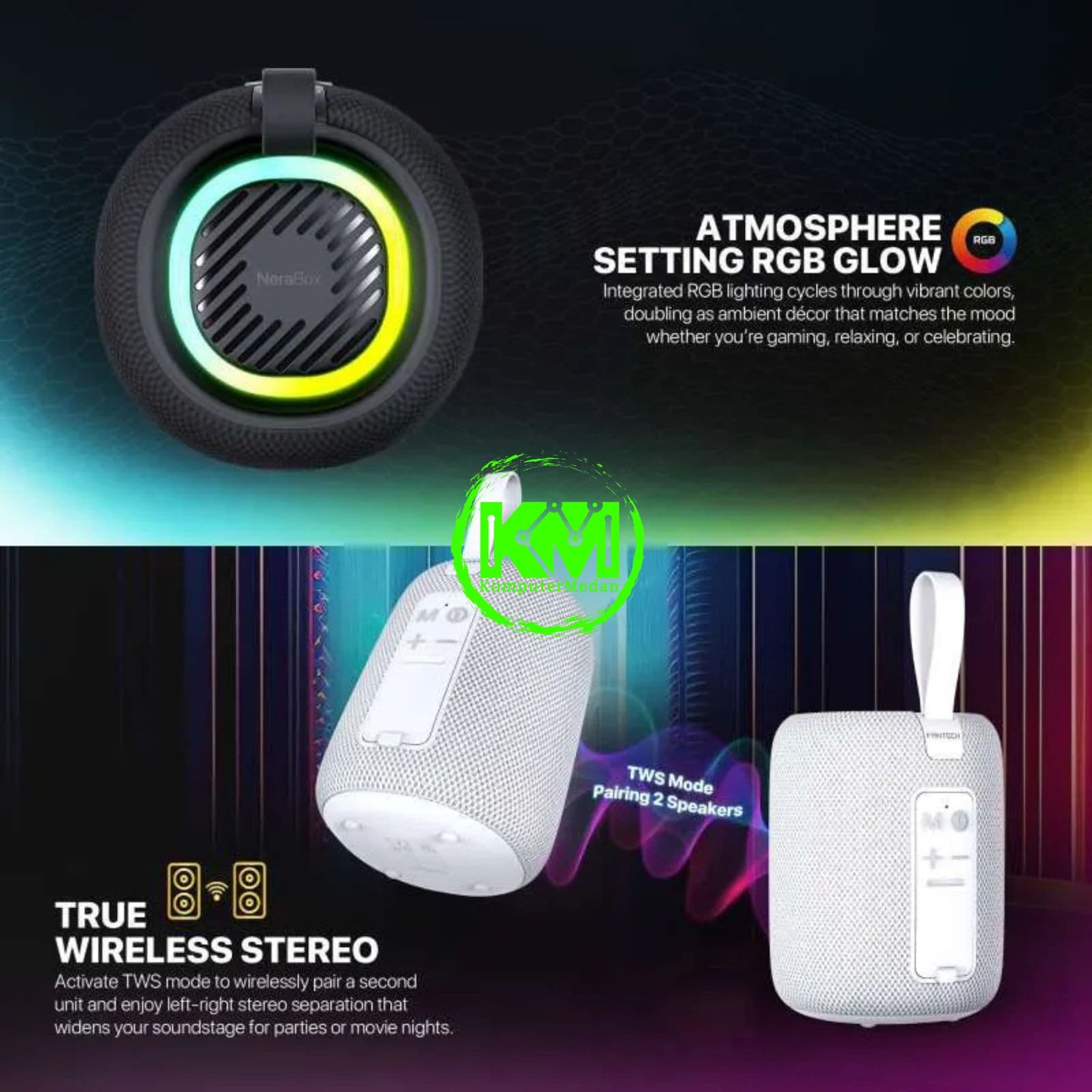 FANTECH BS157 PORTABLE SPEAKER (NERABOX) 5W RMS - Image 8