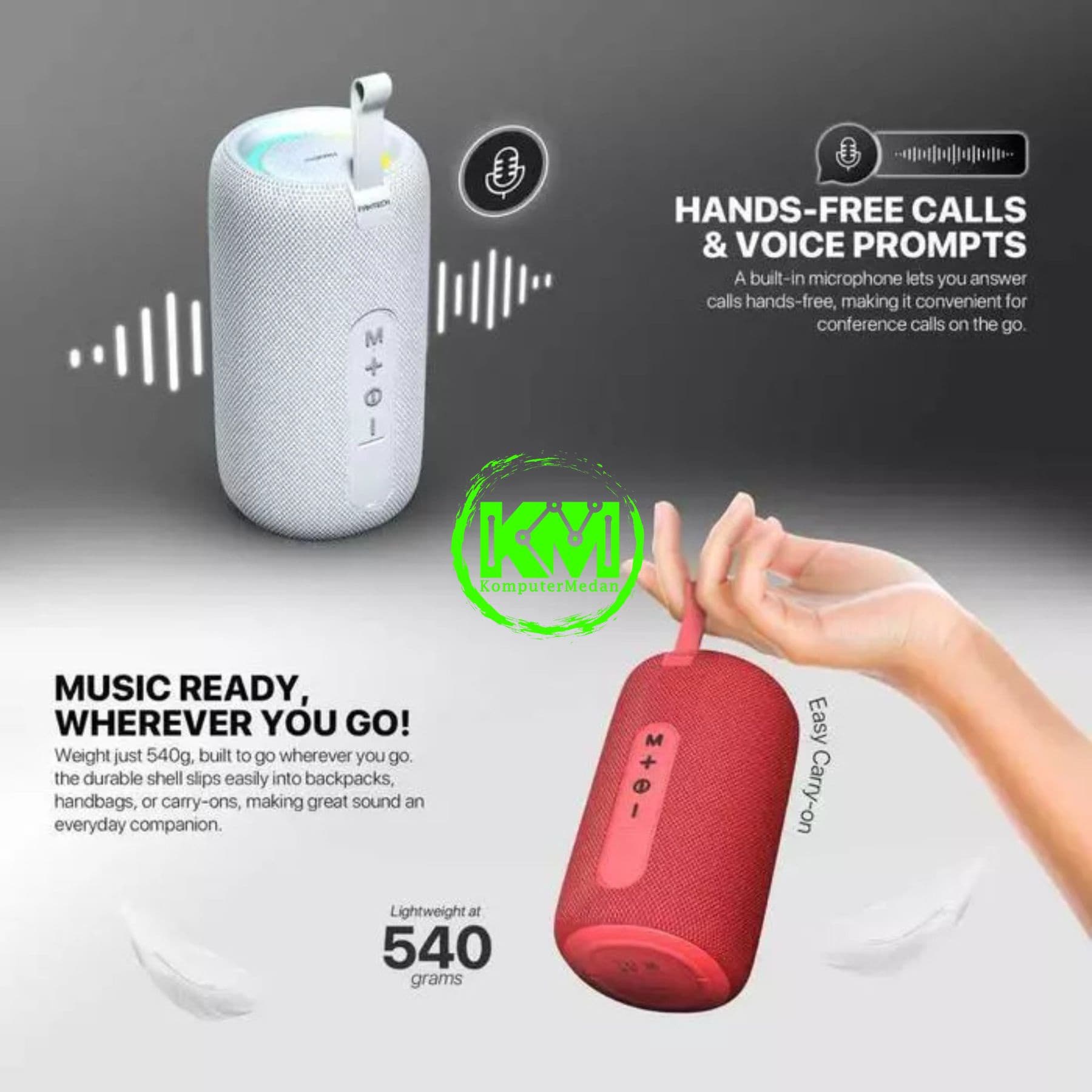 FANTECH BS158 PORTABLE SPEAKER (NERABOX) 10W RMS (3 WAY CONNECTIVITY) - Image 6