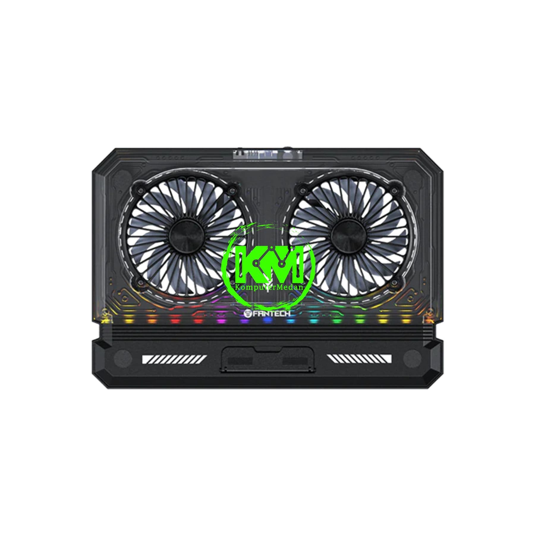FANTECH NOTEBOOK COOLER NC 21 RGB, 2 FANS (140MM x 2) - Image 1