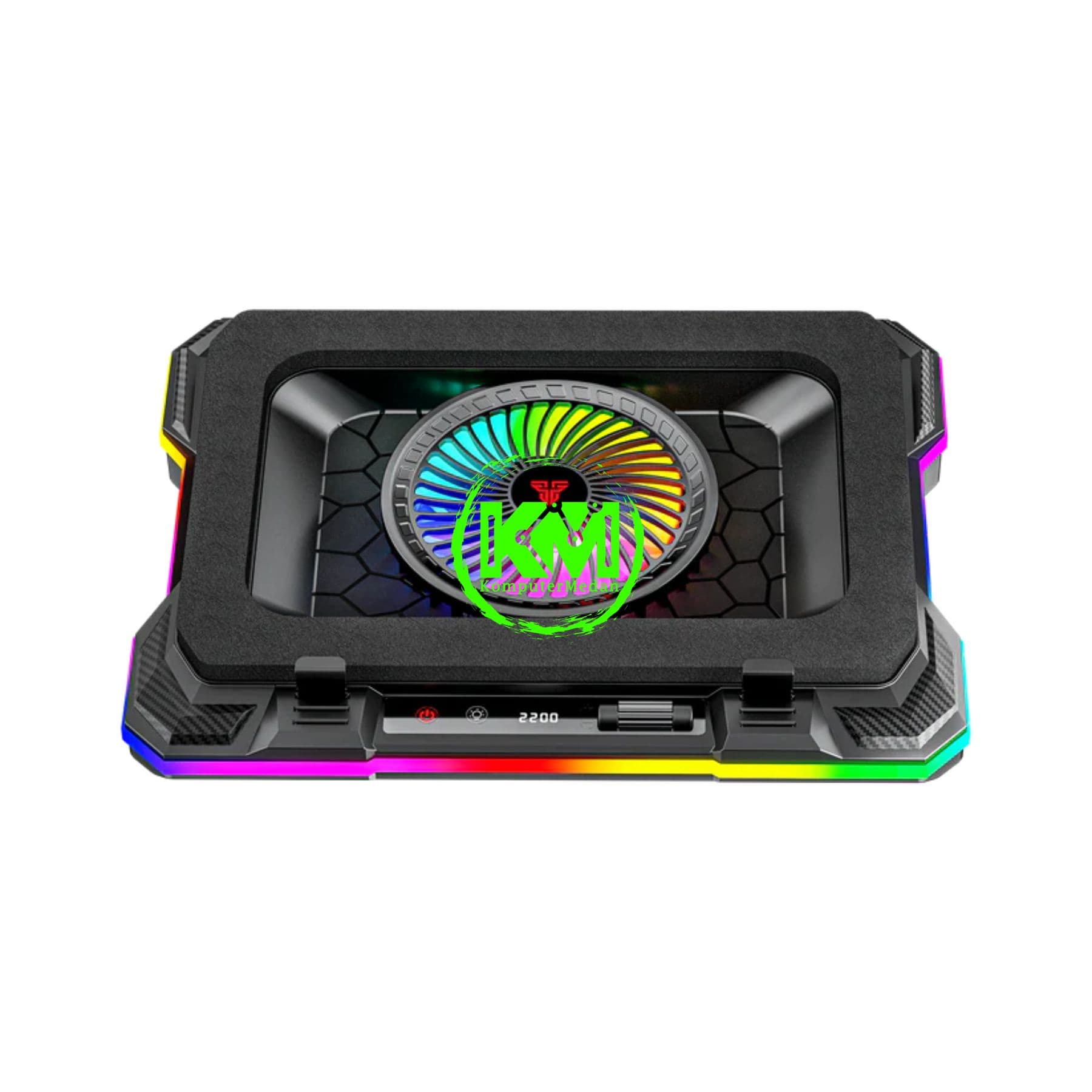 FANTECH NOTEBOOK COOLER NC 22 RGB, 2 FANS (140MM x 2 & 10 MODE RGB) - Image 3