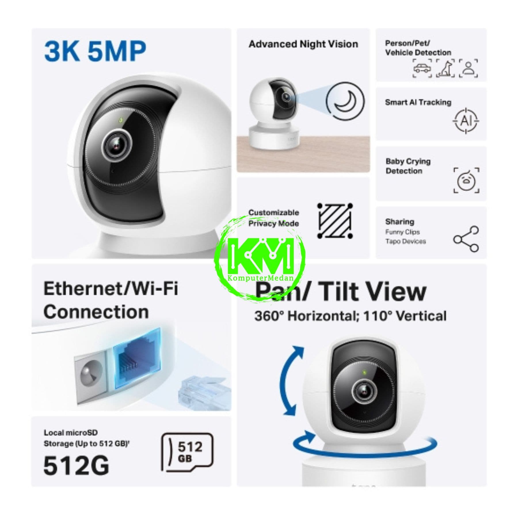 TP-LINK TAPO C232 HOME SECURITY WI-FI CAMERA - Image 4