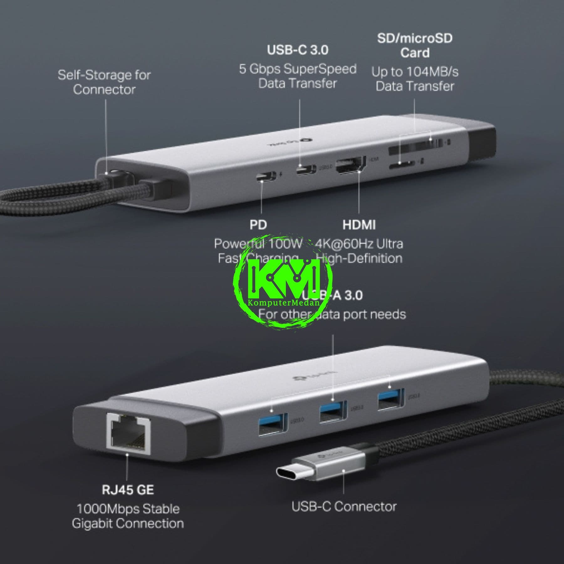 TP-LINK UH9120C USB TYPE-C 9 IN 1 HUB - Image 5