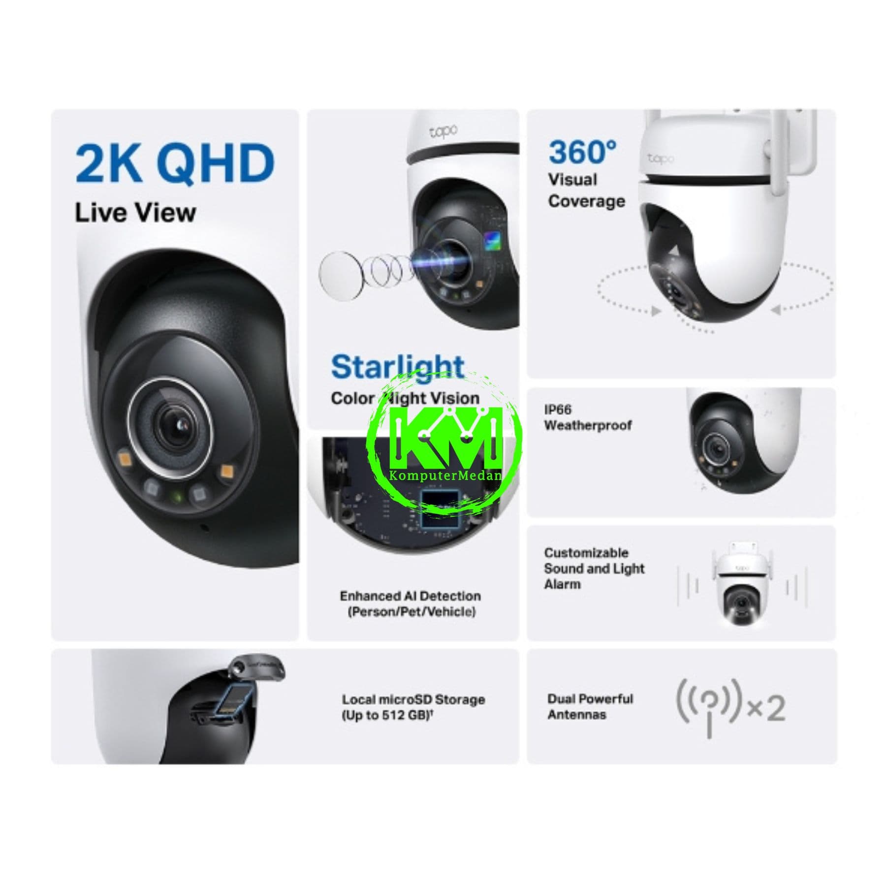 TP-LINK TAPO C520WS HOME SECURITY WI-FI CAMERA - Image 2