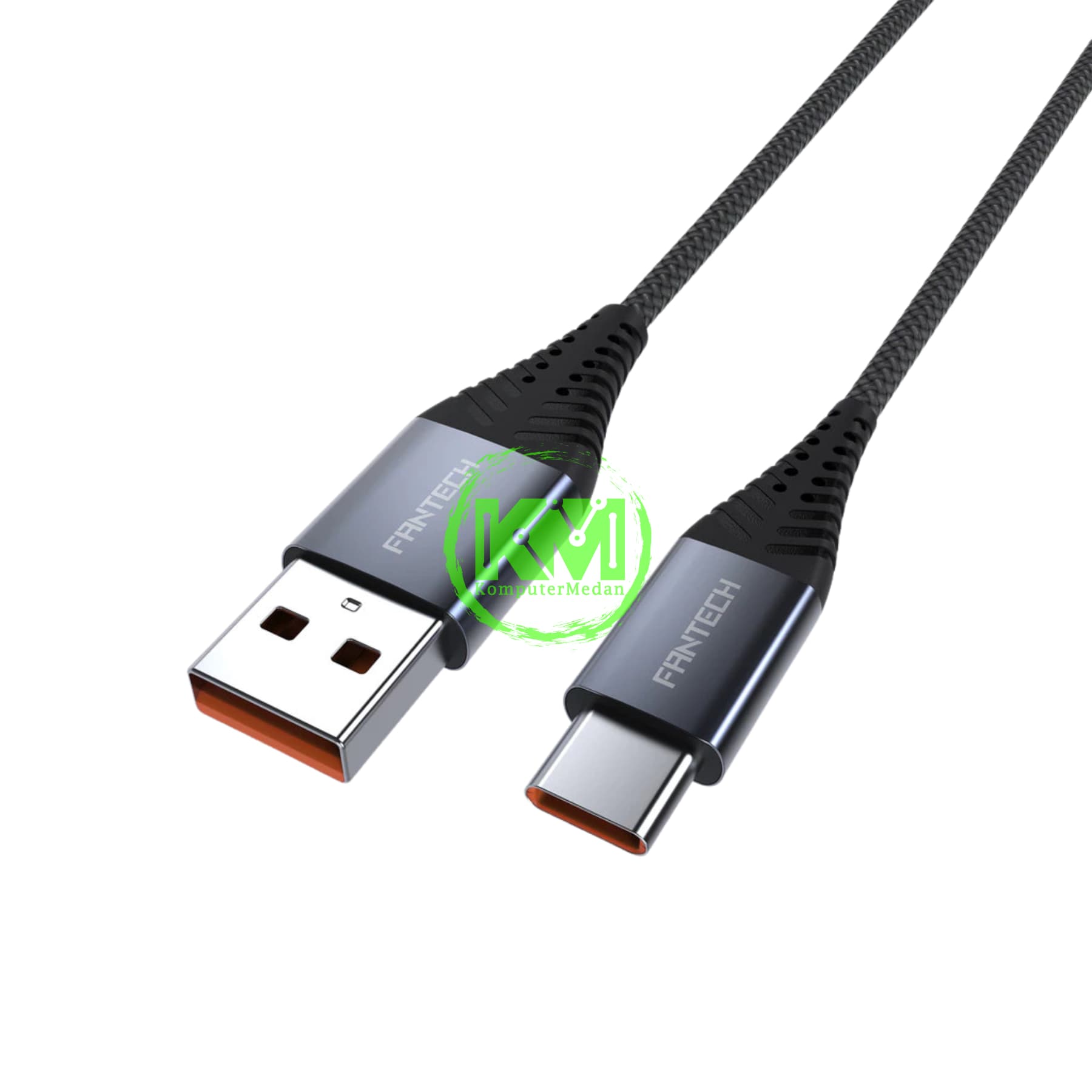 FANTECH DURALINK DL2 SERIES CABLE, DL2AC (A-to-C) BRAIDED CABLE + ALUMINIUM SHELL, 3 AMPERE FAST CHARGING