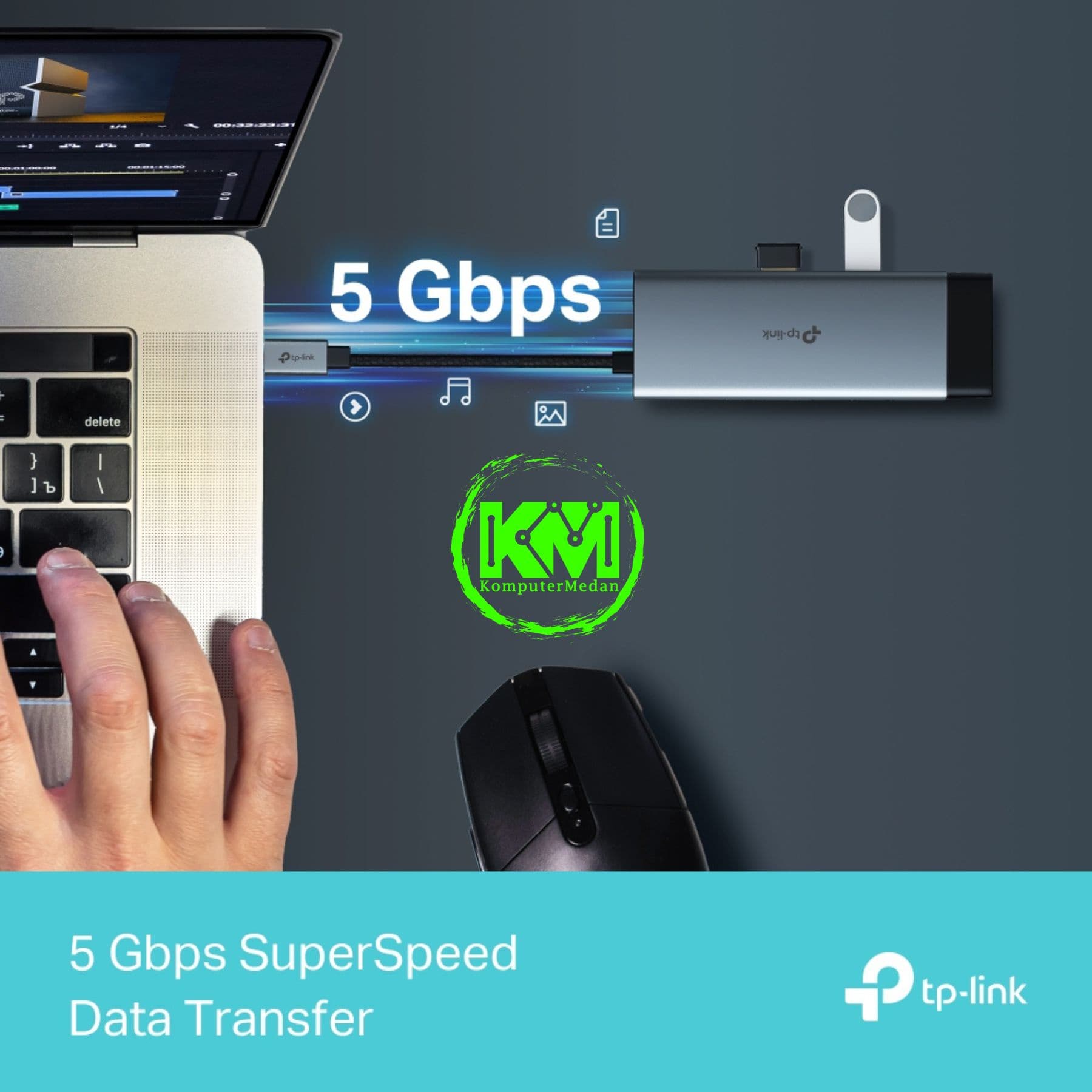 TP-LINK UH6120C USB TYPE-C 6 IN 1 HUB - Image 8