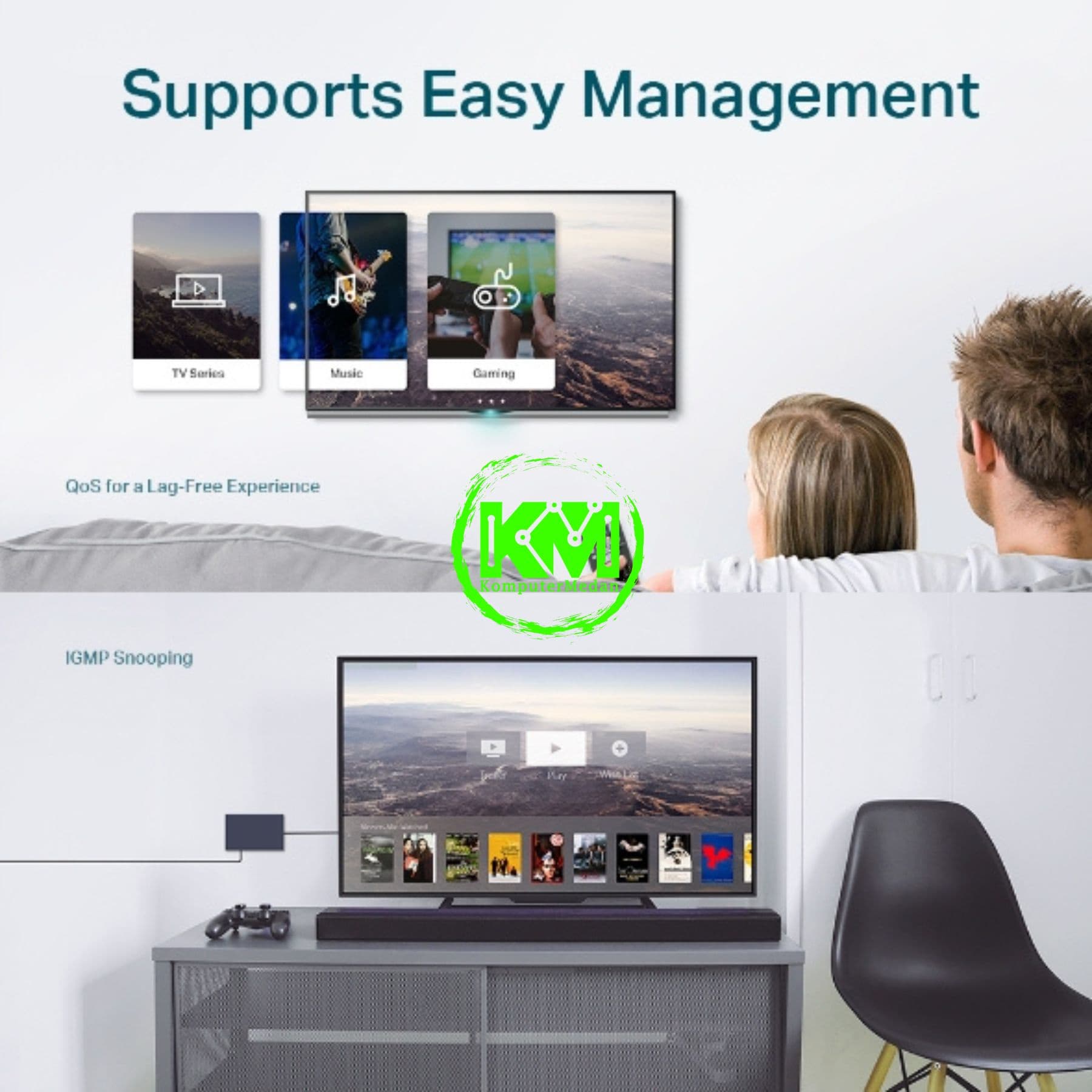 TP-LINK TL-SG105E(UN) 5-PORT GIGABIT EASY SMART SWITCH - Image 6