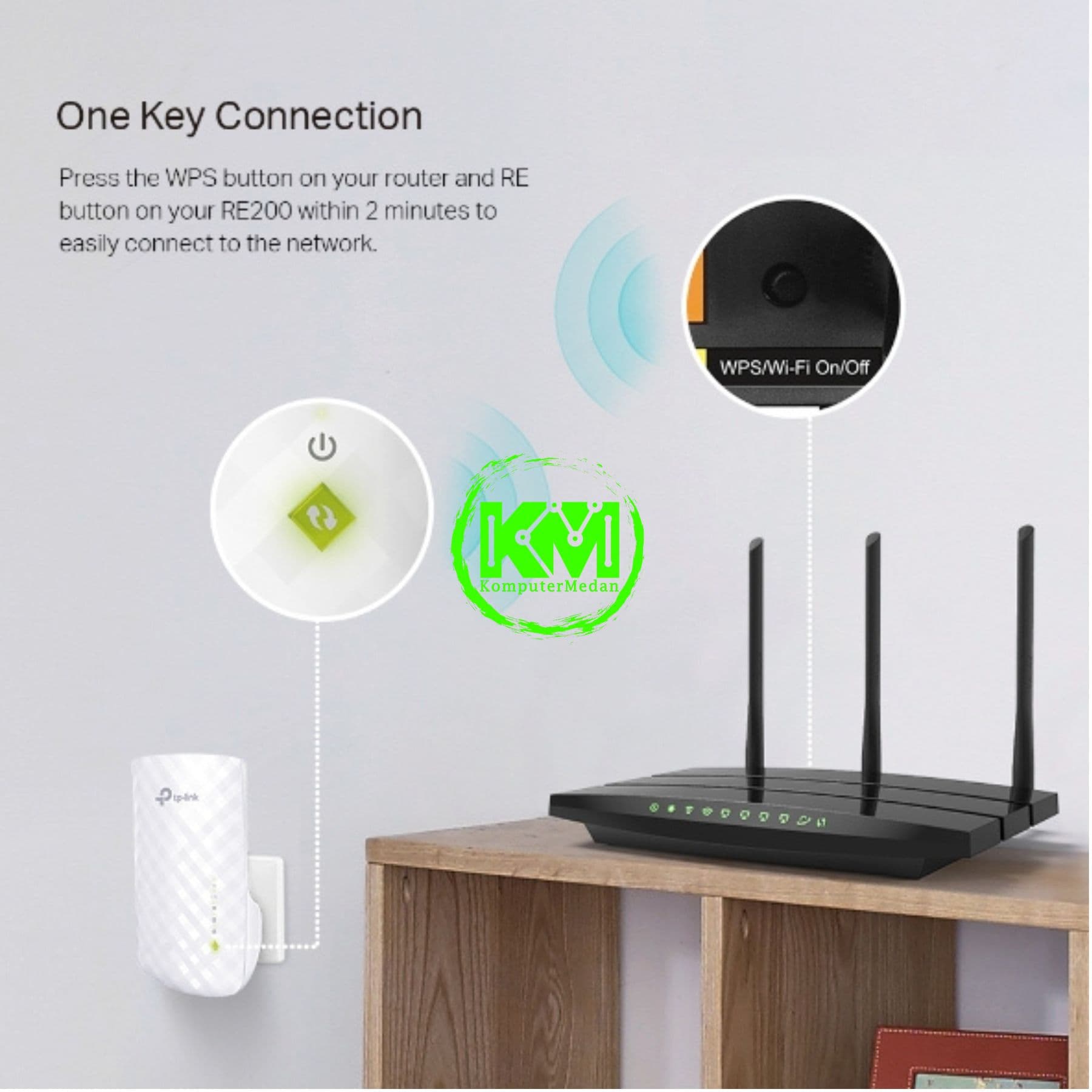 TP-LINK RE200 AC750 DUAL BAND WILESS WALL PLUGGED RANGE EXTENDER - Image 5