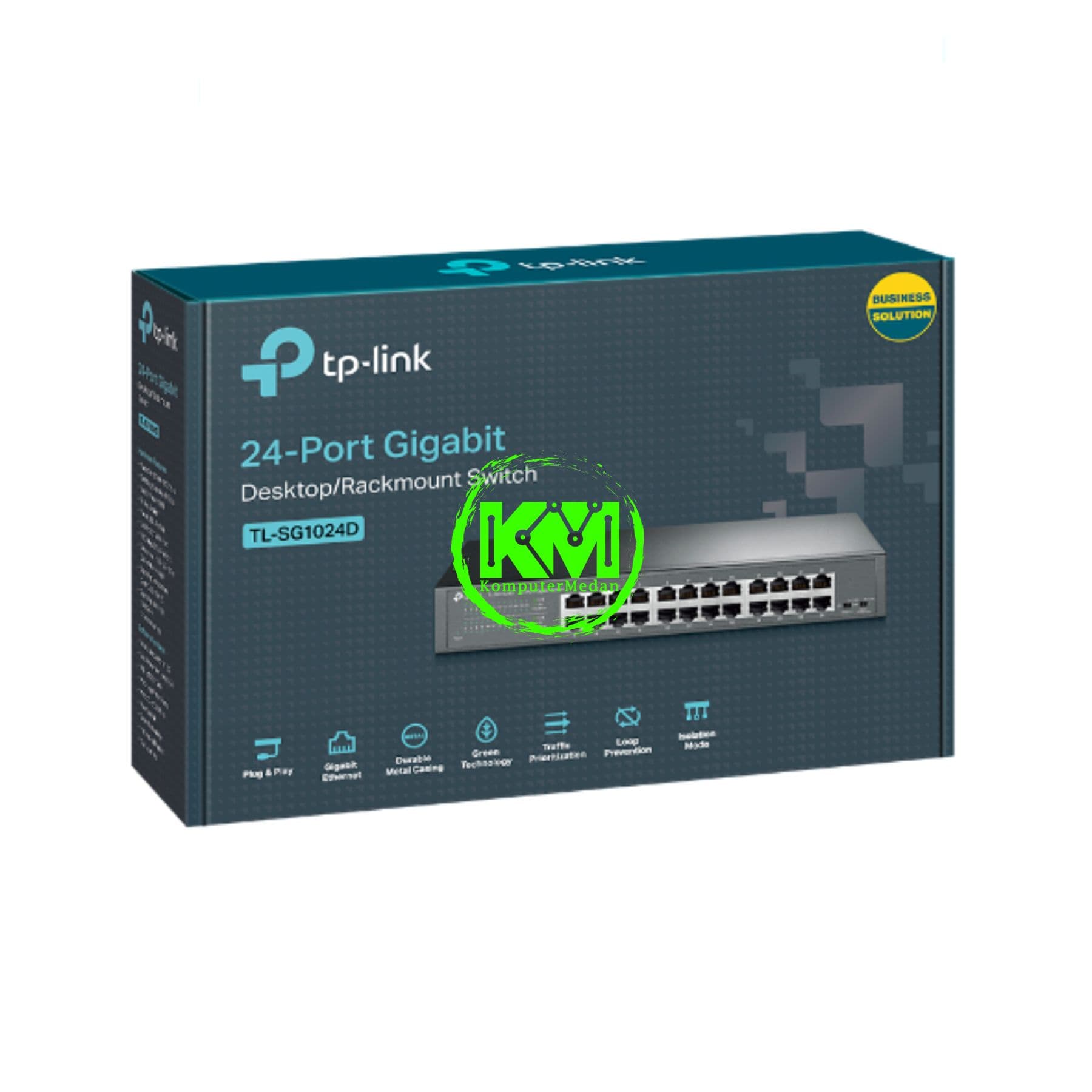 TP-LINK TL-SG1024D 24-PORT GIGABIT DESKTOP/RACKMOUNT SWITCH - Image 2