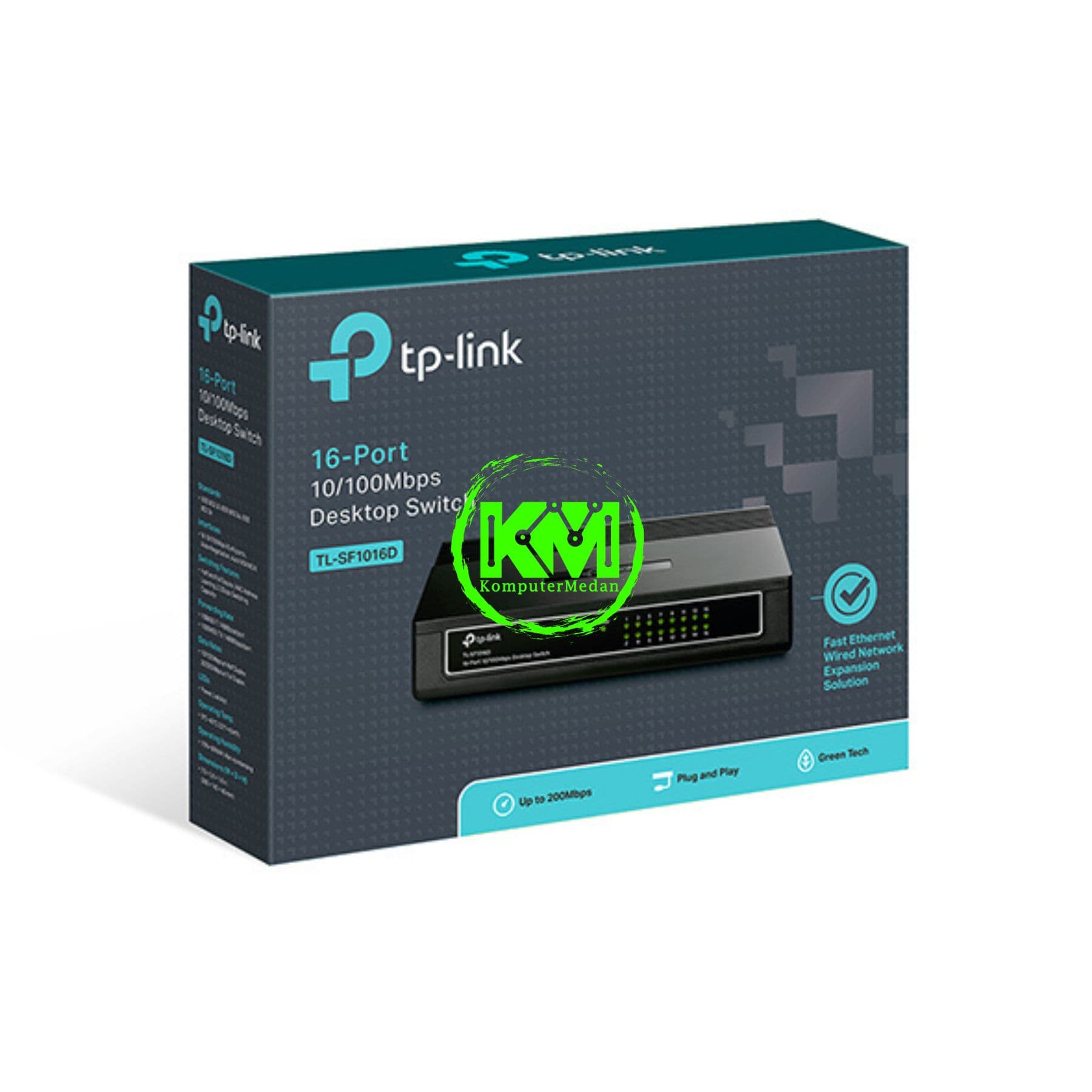 TP-LINK TL-SF1016D 16-PORT 10/100MBPS DESKTOP SWITCH - Image 4
