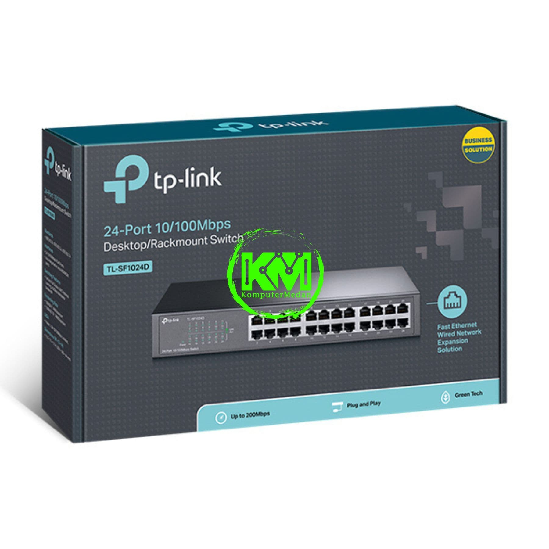 TP-LINK TL-SF1024D 24-PORT 10/100MBPS DESKTOP/RACKMOUNT SWITCH - Image 4