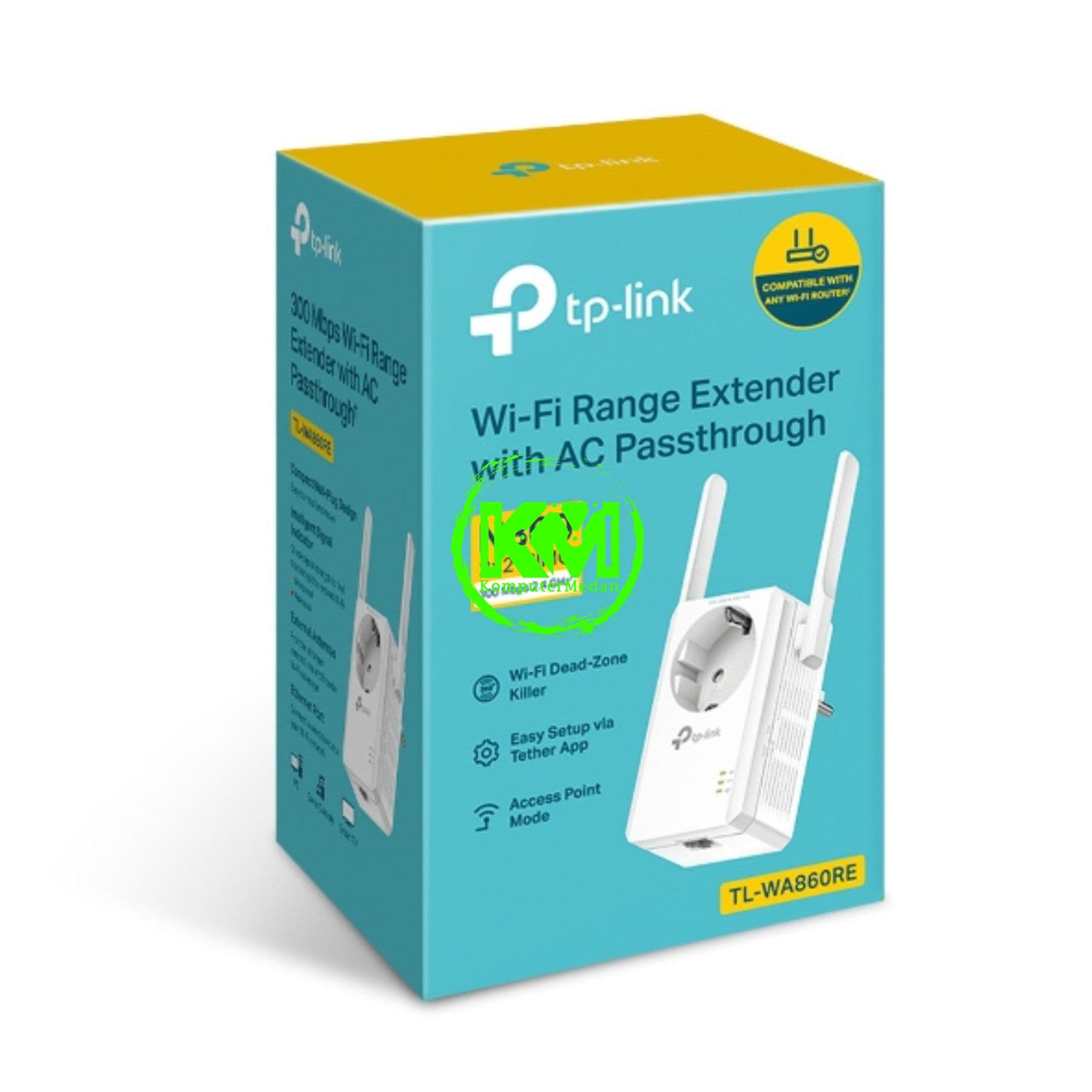 TP-LINK TL-WA860RE 300MBPS WI-FI RANGE EXTENDER WITH AC PASSTHROUGH - Image 5