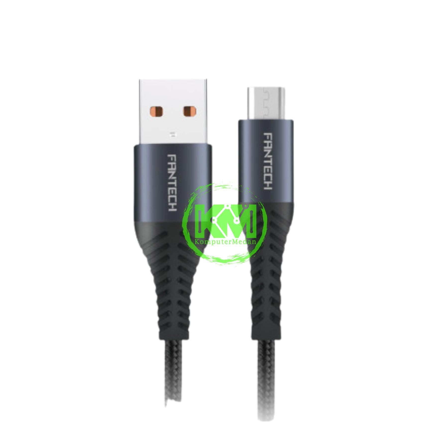 FANTECH DURALINK DL2 SERIES CABLE, DL2AM (A-to-M) BRAIDED CABLE + ALUMINIUM SHELL, 2.4 AMPERE FAST CHARGING - Image 2
