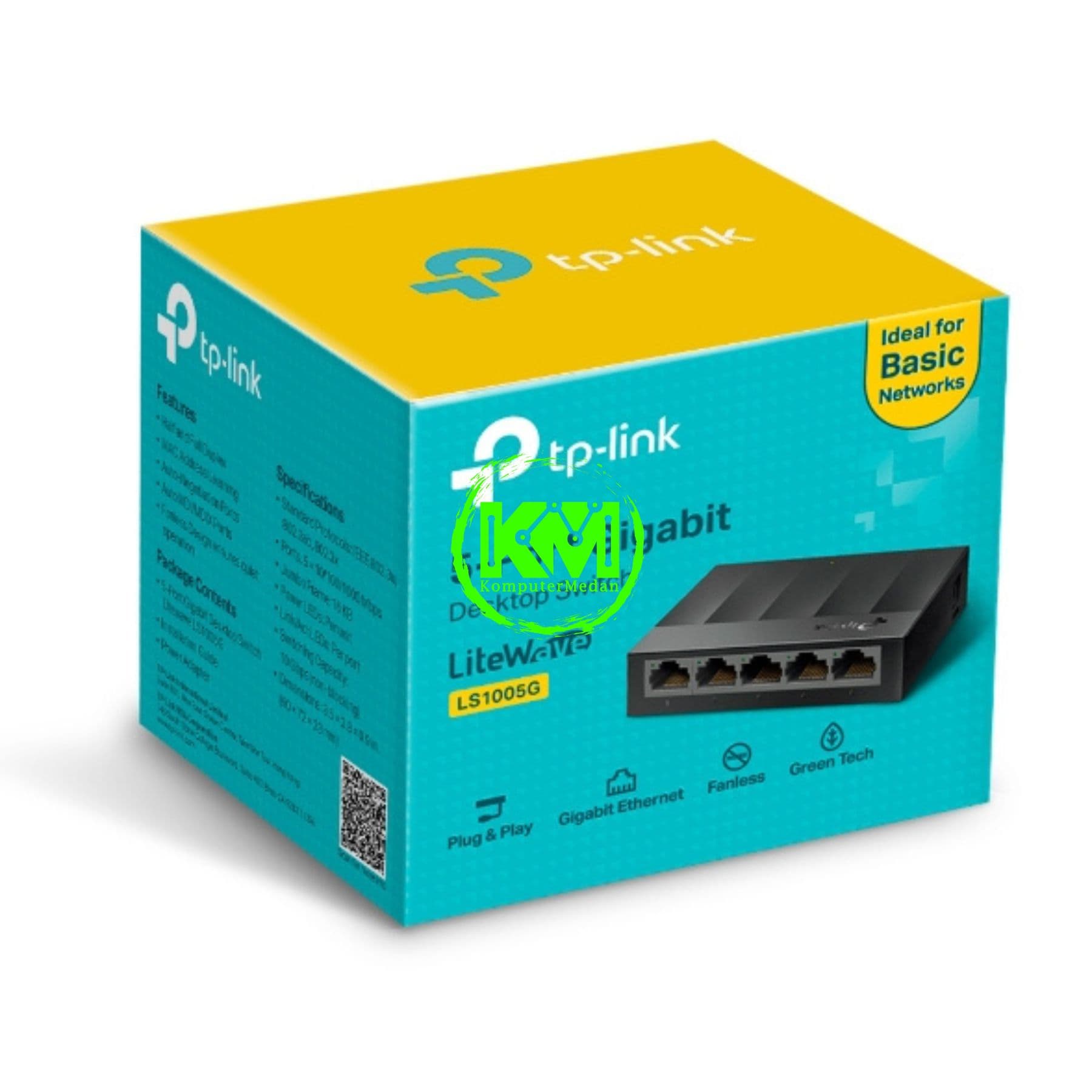 TP-LINK LS1005G 5-PORT GIGABIT 10/100/1000MBPS DESKTOP SWITCH - Image 5