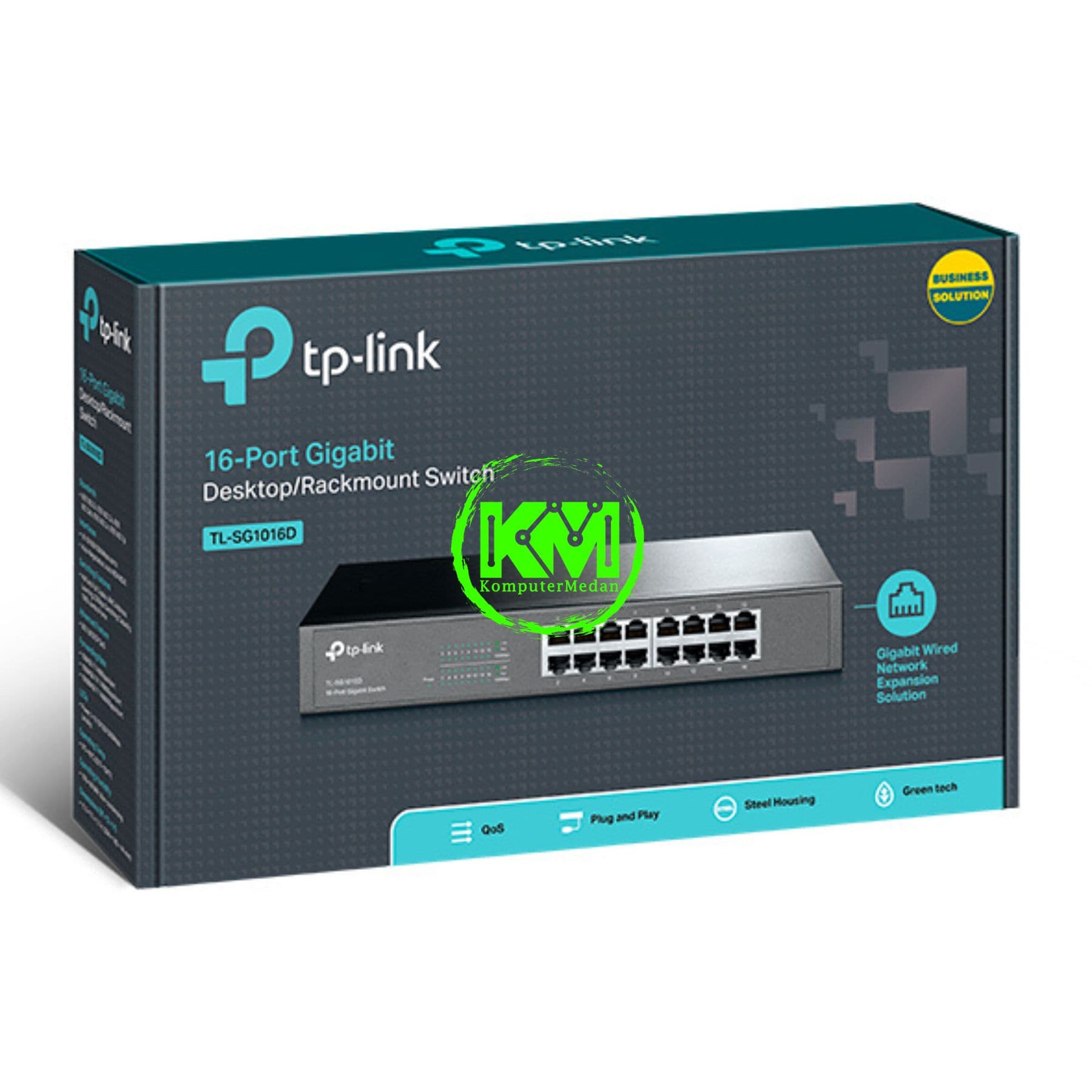 TP-LINK TL-SG1016D 16-PORT GIGABIT DESKTOP/RACKMOUNT SWITCH - Image 3