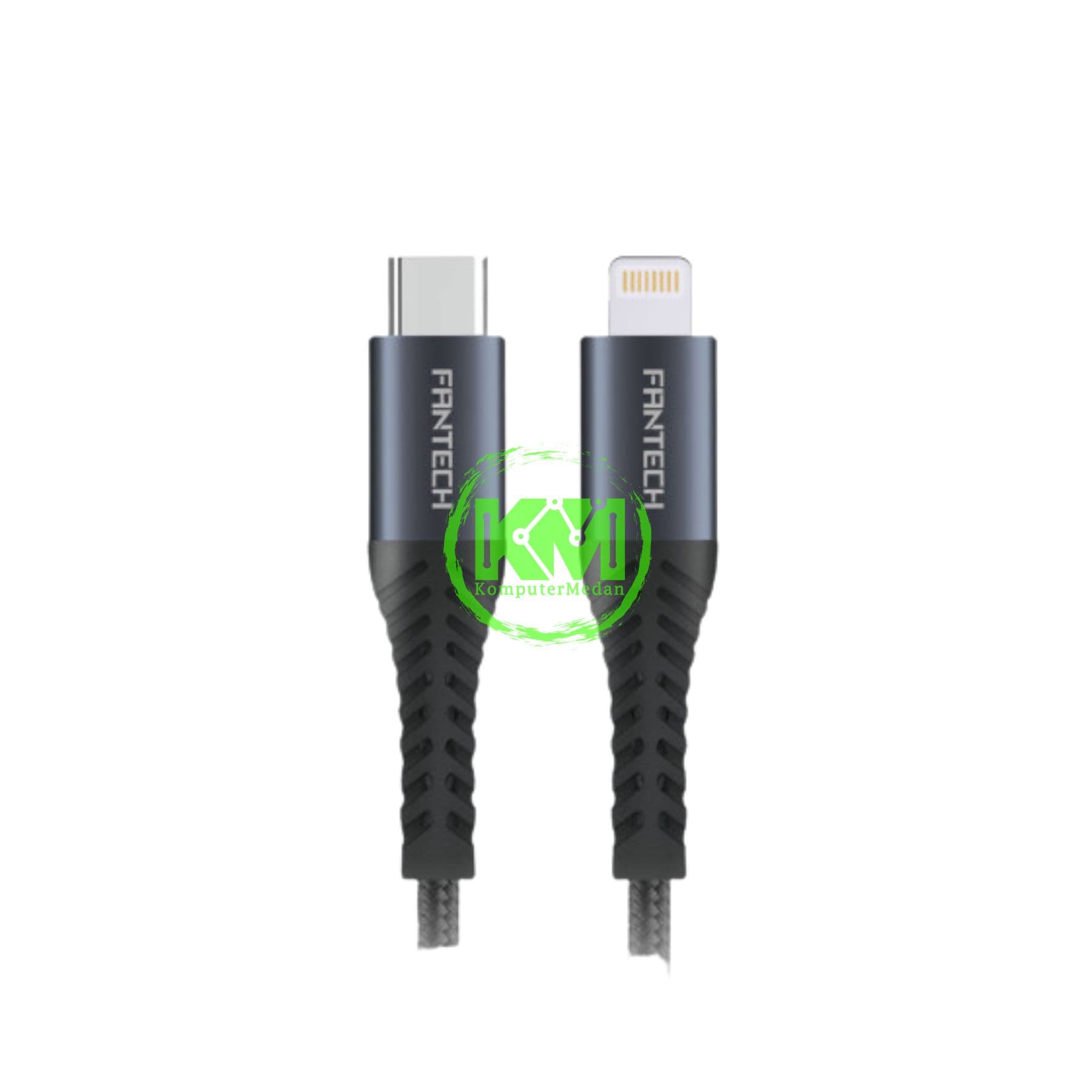 FANTECH DuraLINK DL2 SERIES CABLE, DL2CL (C-to-L) BRAIDED CABLE + ALUMINIUM SHELL, 3 AMPERE FAST CHARGING - Image 2
