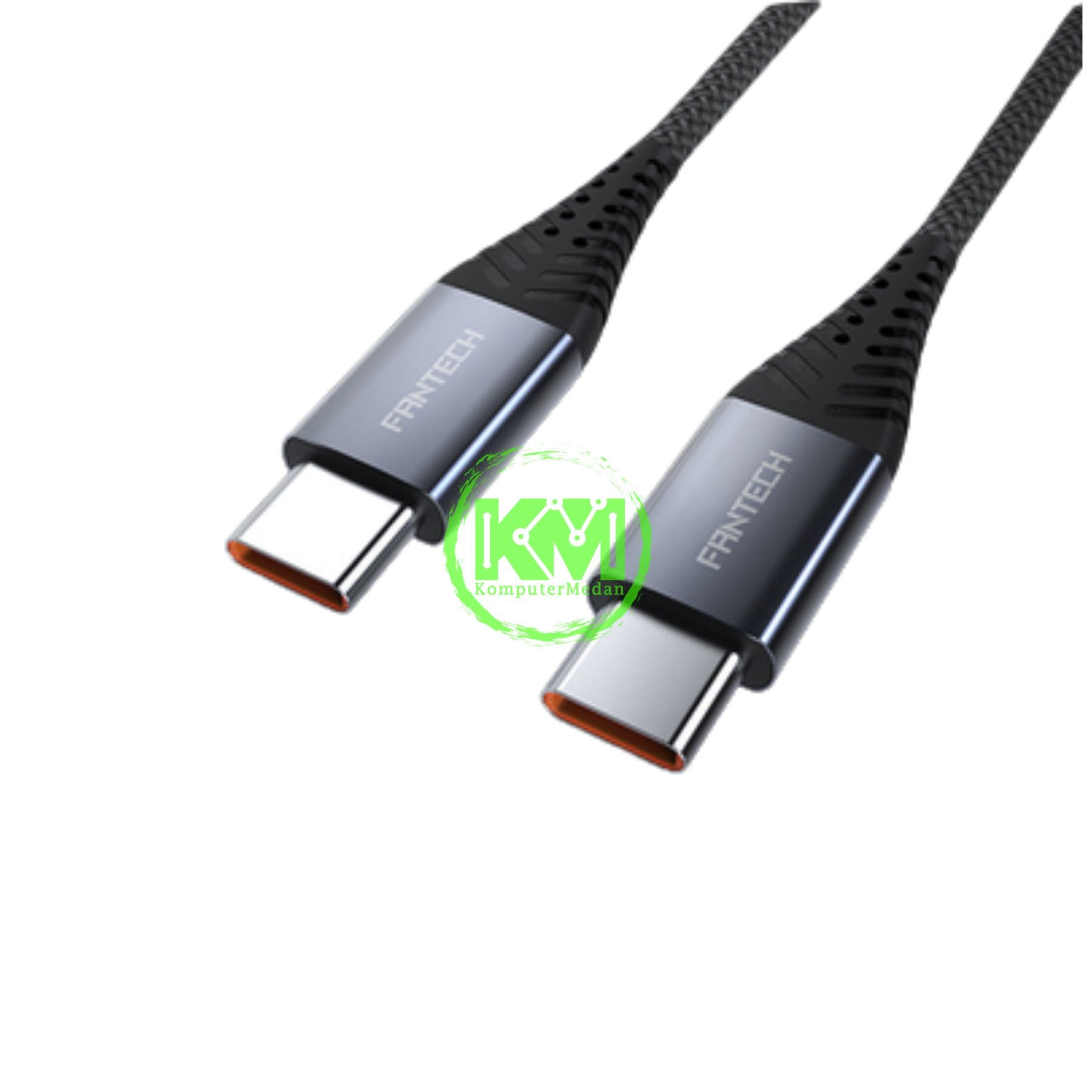 FANTECH DuraLINK DL2 SERIES CABLE, DL2CC (C-to-C) BRAIDED CABLE + ALUMINIUM SHELL, 3 AMPERE FAST CHARGING - Image 1