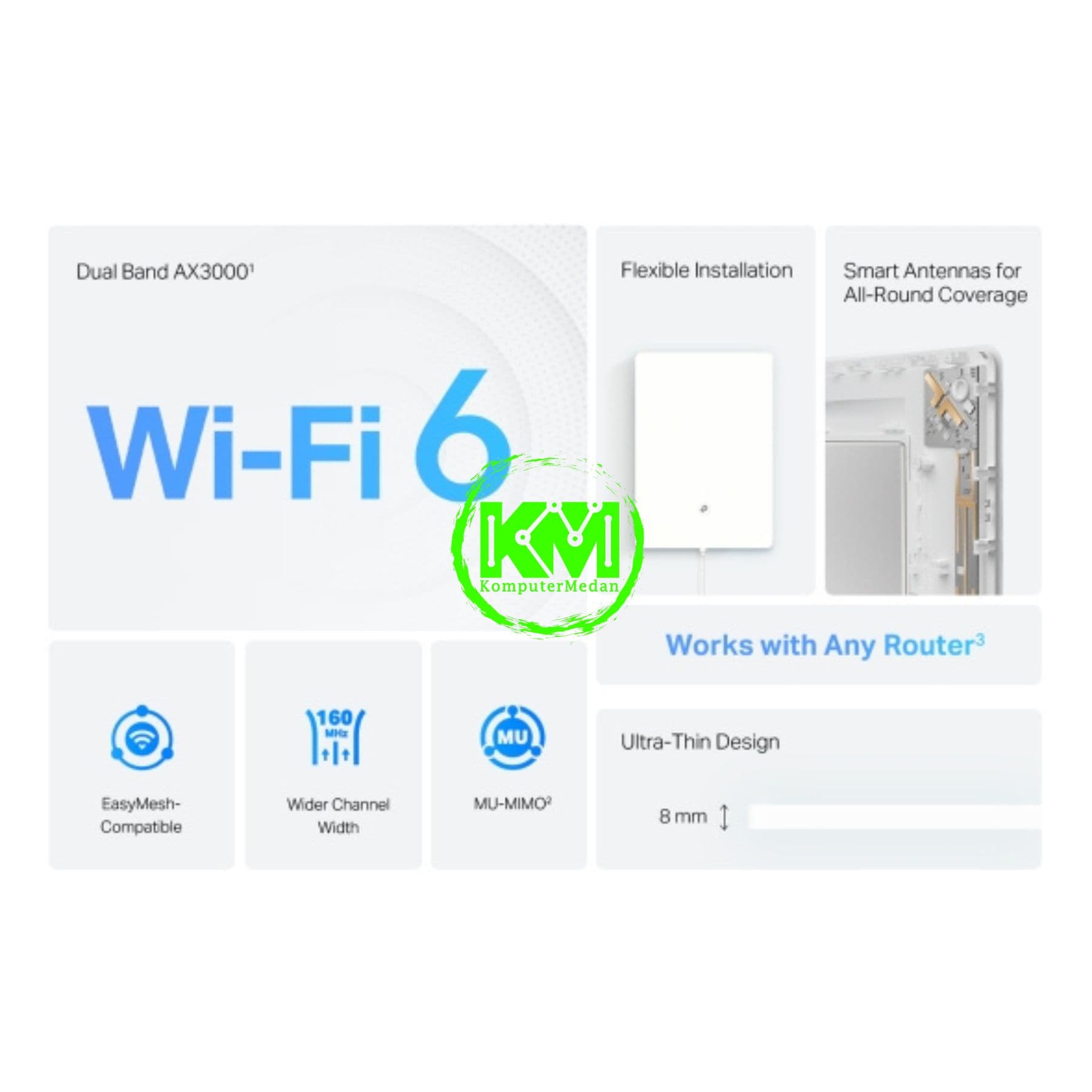TP-LINK ARCHER AIR E5 AX3000 DUAL-BAND WI-FI 6 AIR RANGE EXTENDER - Image 4
