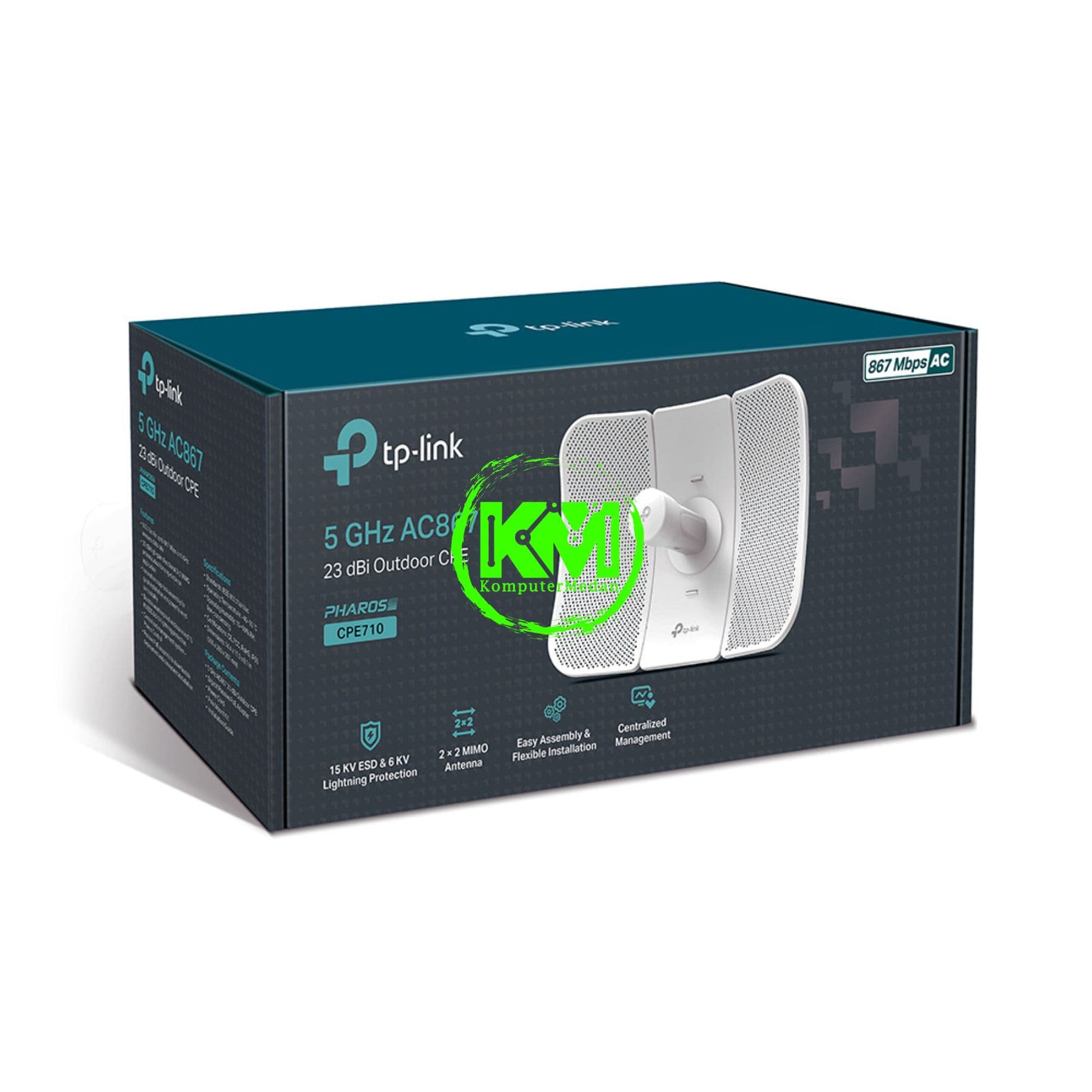 TP-LINK CPE710 5GHZ AC 867MBPS 23DBI OUTDOOR CPE - Image 5