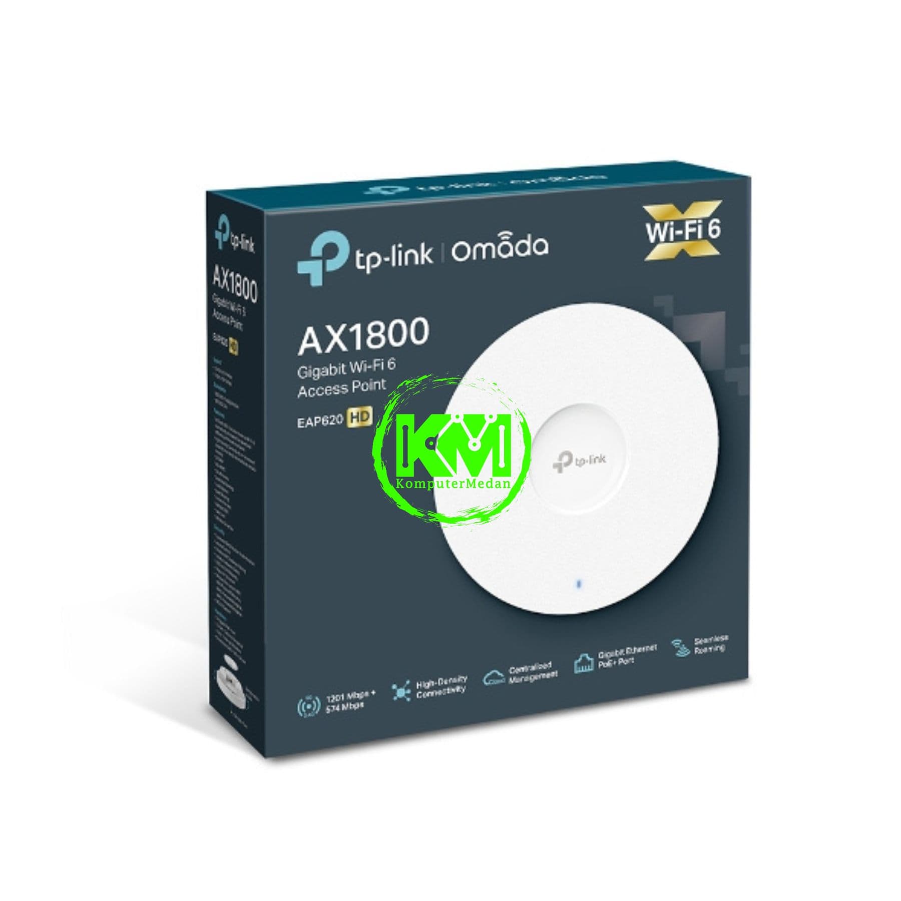 TP-LINK EAP620 HD(US) AX1800 WIRELESS DUAL BAND CEILING MOUNT ACCESS POINT - Image 5