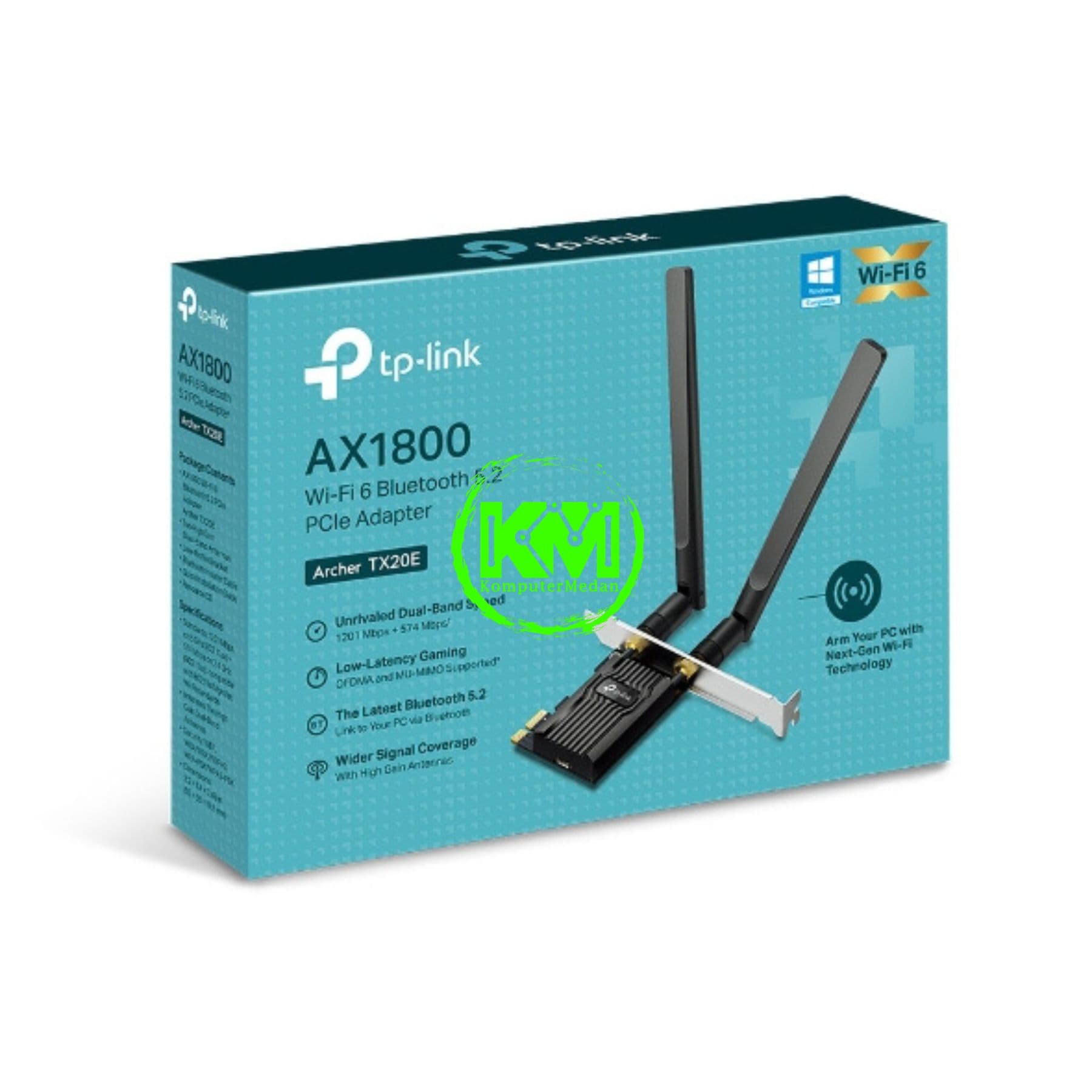TP-LINK ARCHER TX20E AX1800 DUAL BAND WI-FI 6 BLUETOOTH 5.2 PCI ADAPTER - Image 5