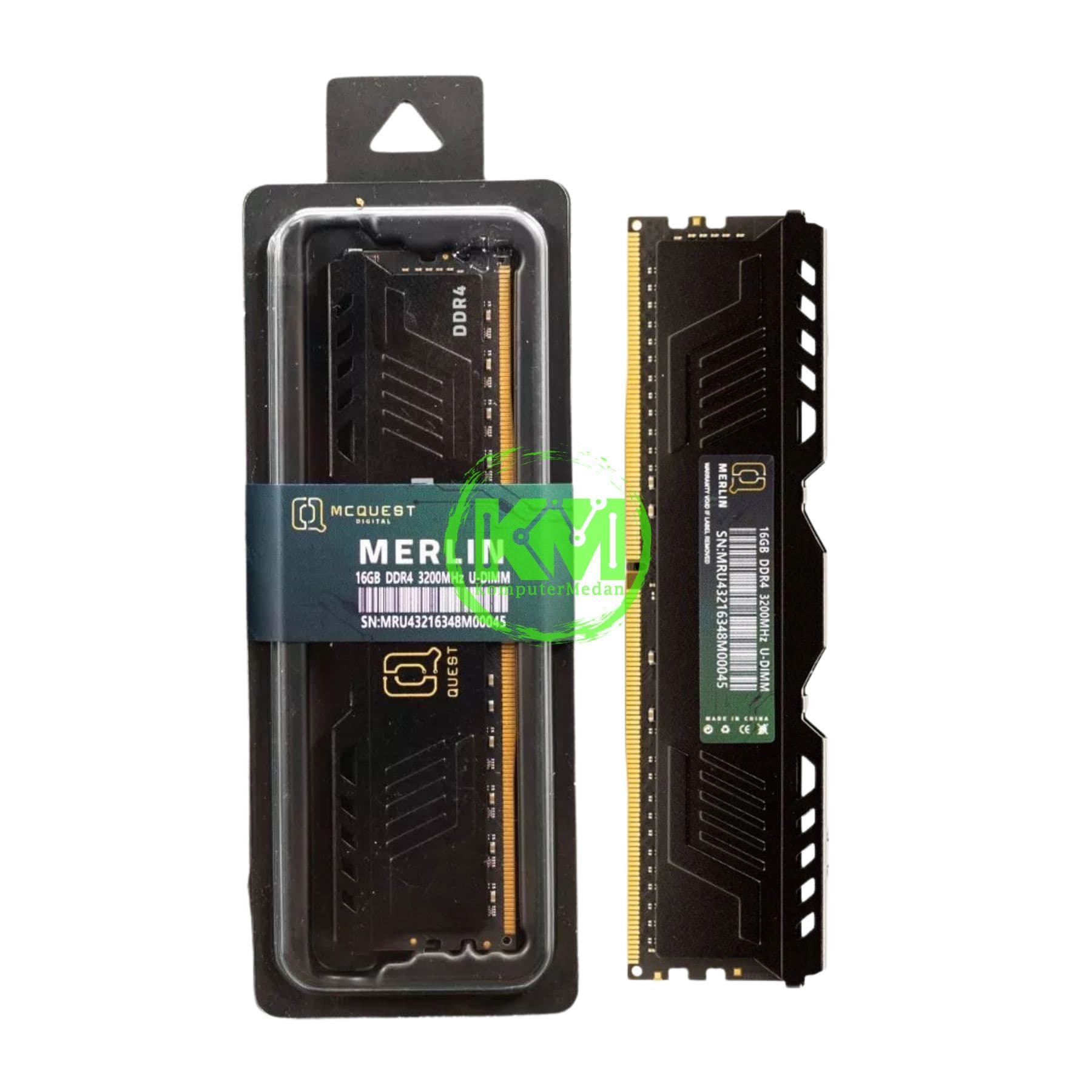 MCQUEST MERLIN DDR4 16GB 3200MHZ HEATSINK RAM