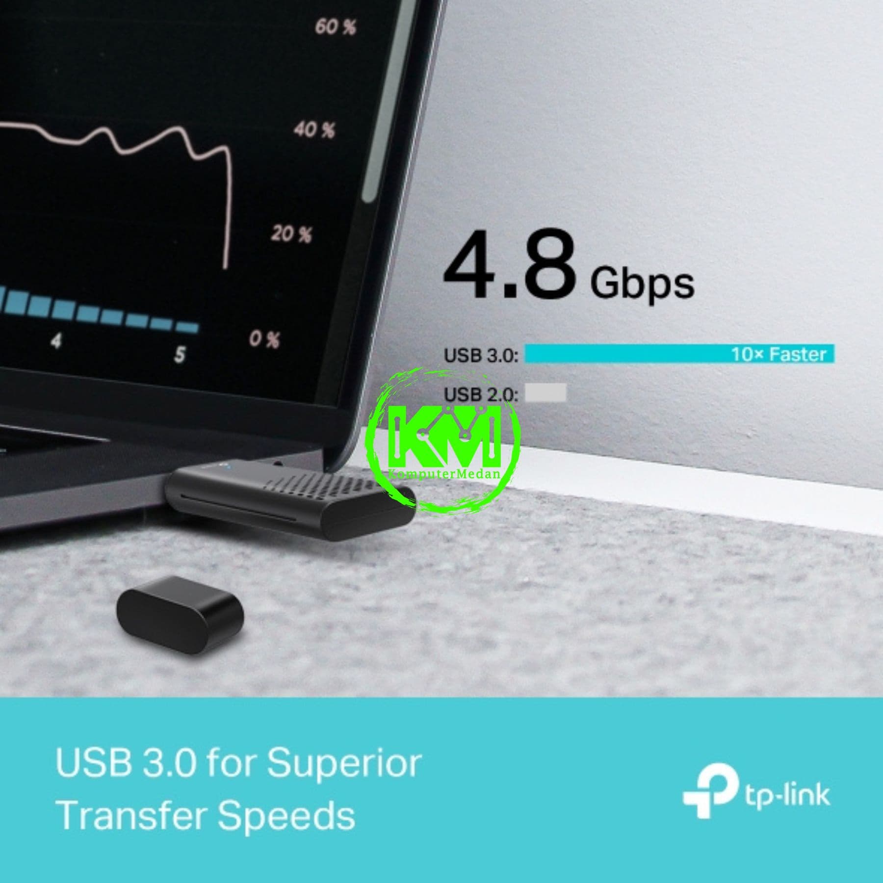 TP-LINK ARCHER TX20U AX1800 DUAL BAND WI-FI 6 WIRELESS USB ADAPTER - Image 5