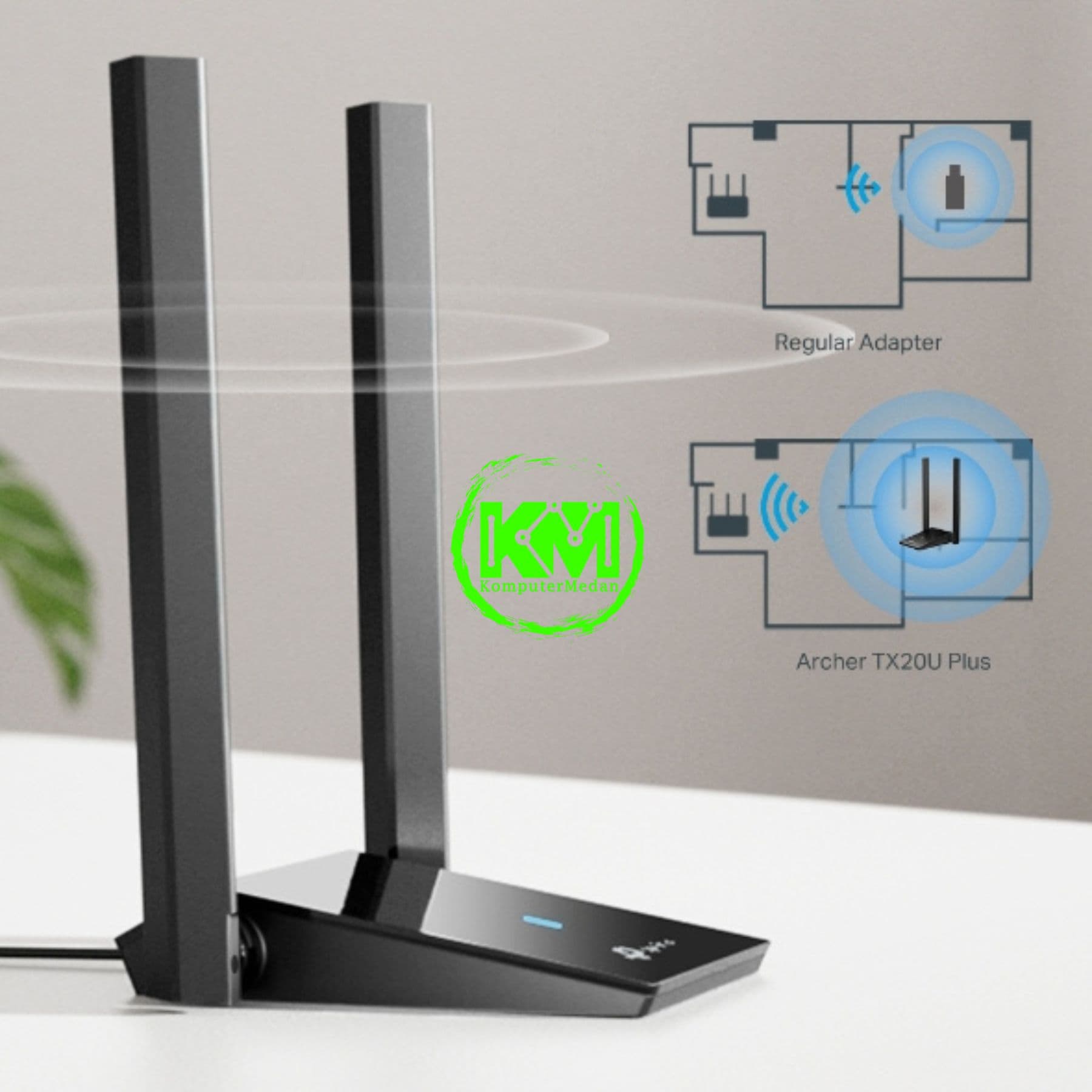 TP-LINK ARCHER TX20U Plus AX1800 DUAL ANTENNAS HIGH GAIN WIRELESS USB ADAPTER - Image 4